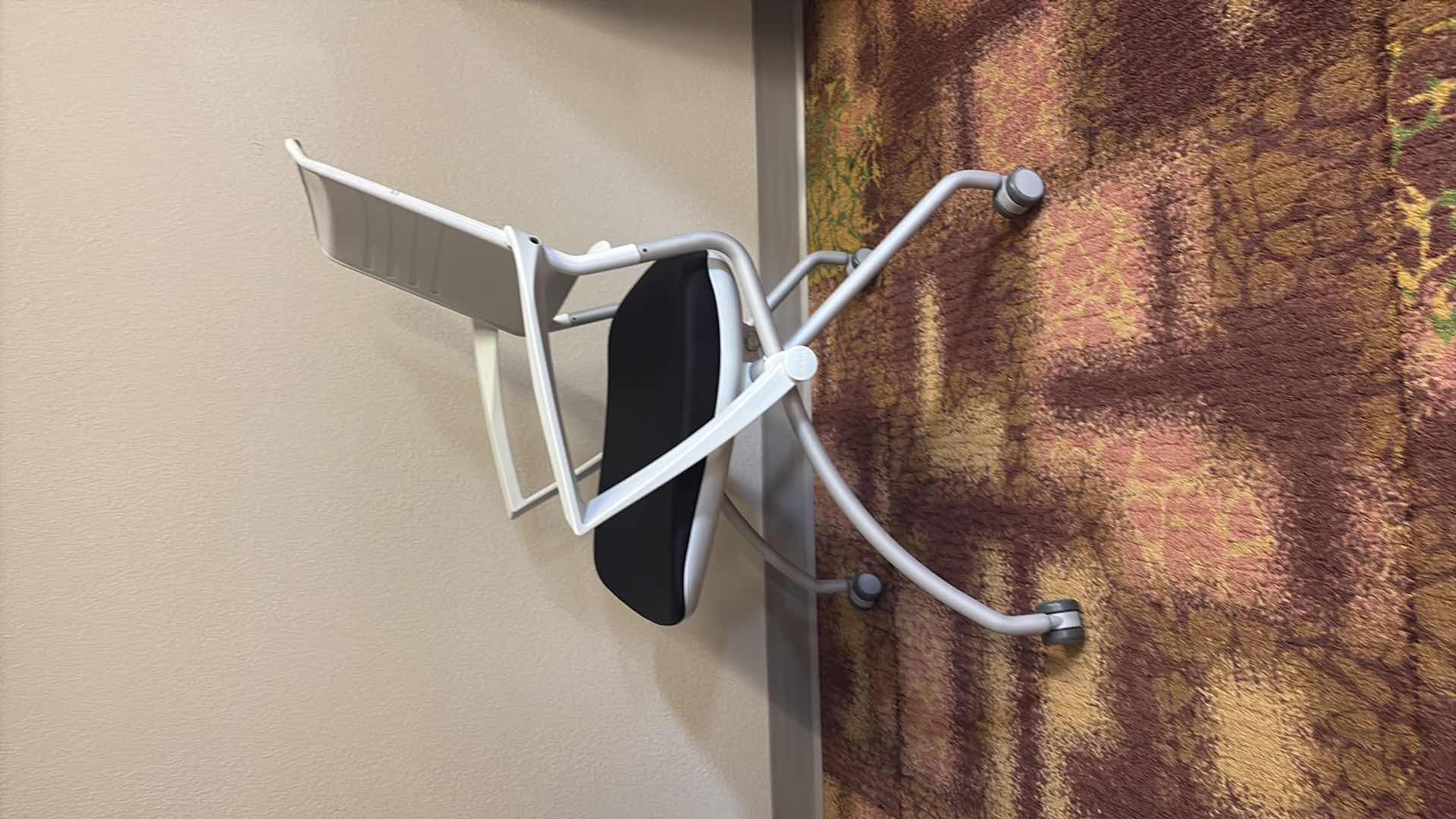 Photo 1 of KOPLUS SPACE SAVING WHITE SILICONE BACK COMPUTER CHAIR