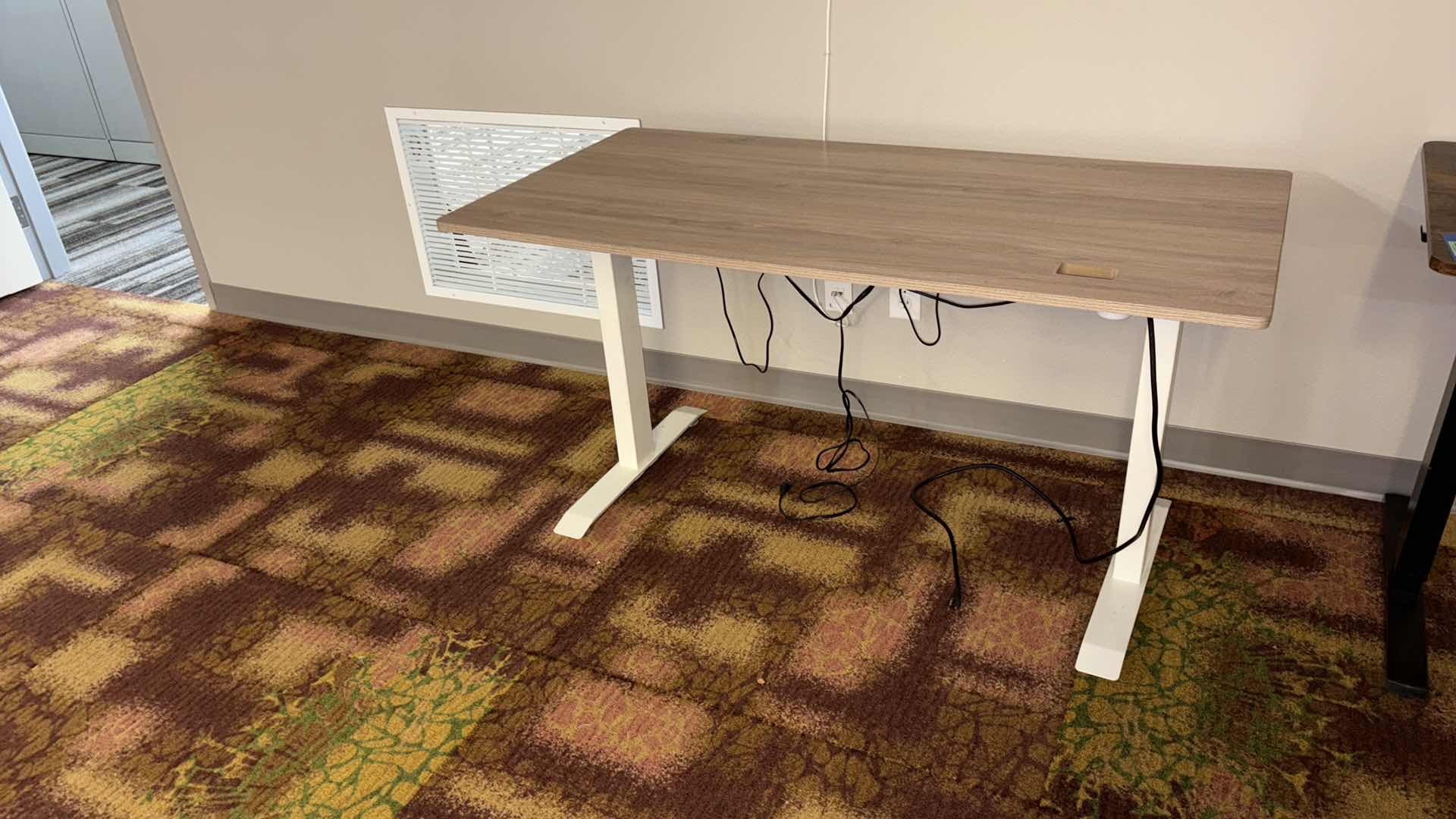 Photo 1 of GREY ADJUSTABLE HEIGHT STANDING DESK  55” X 28” H28”