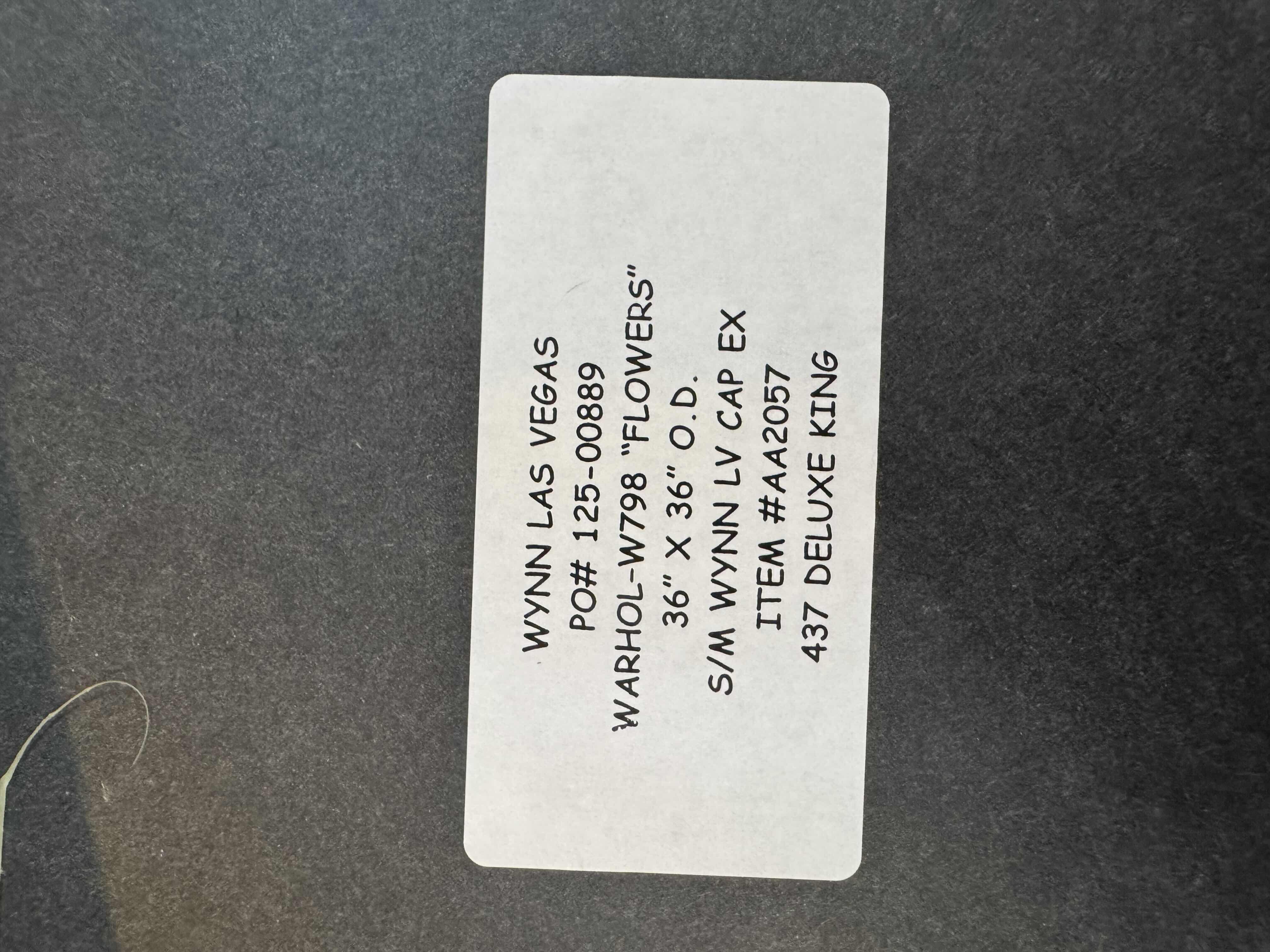 Photo 1 of FRAMED "FLOWERS" PRINT ARTWORK BY ANDY WARHOL 36” X 36”