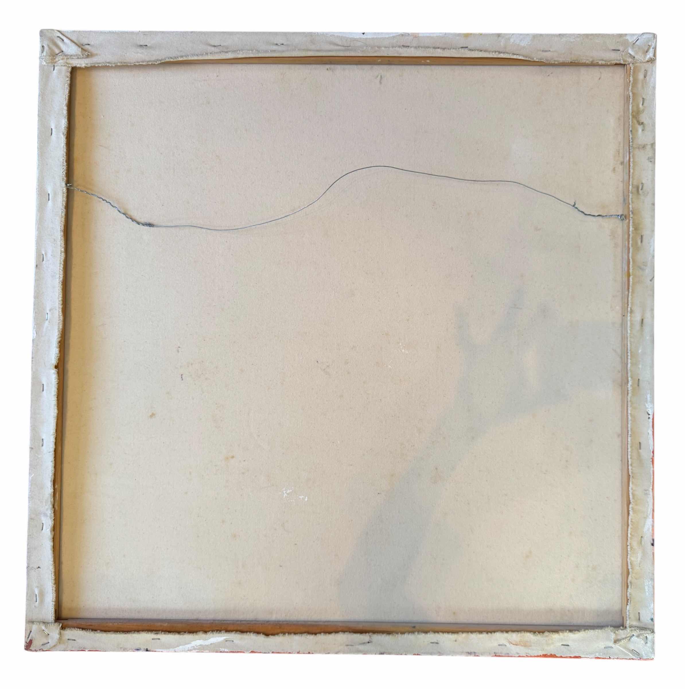 Photo 1 of STRETCHED CANVAS "ABSTRACT" PAINTED ARTWORK BY BRYCE 36” X 36”