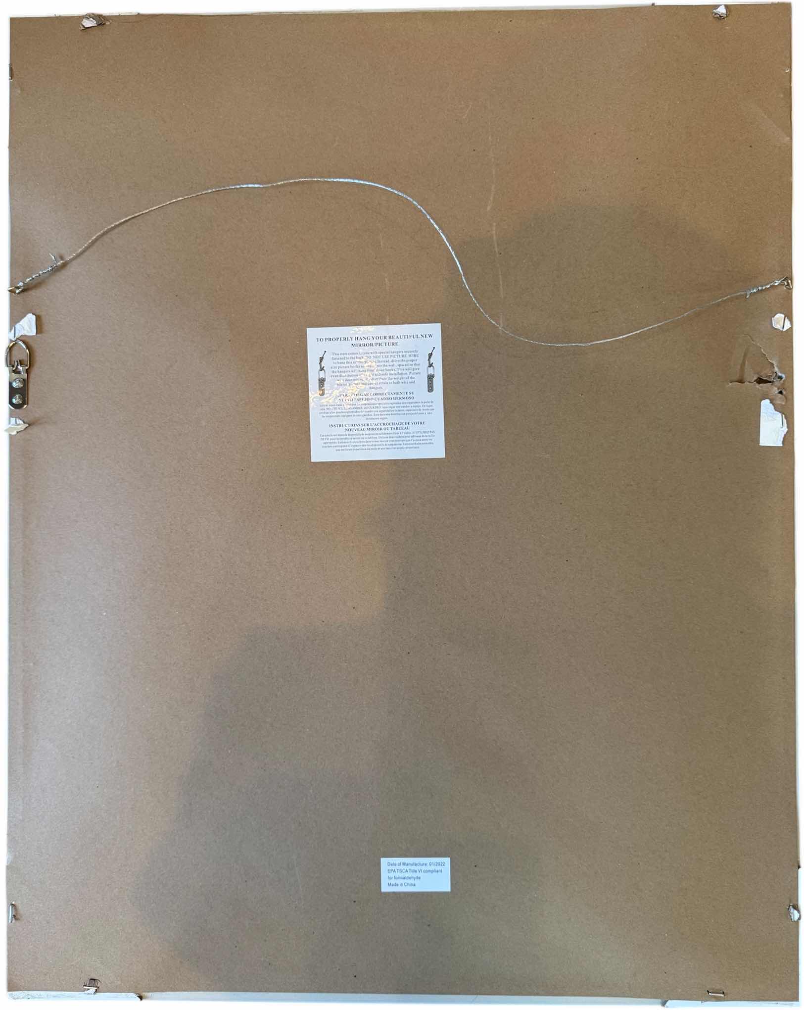 Photo 1 of FRAMED DELICATE SAGE BOTANICAL PAINTING PRINT ARTWORK 23” X 29”