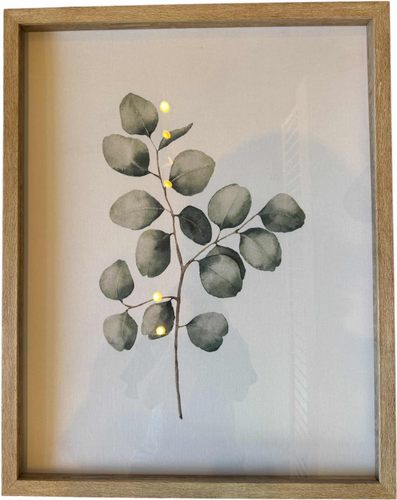 Photo 1 of FRAMED DELICATE SAGE BOTANICAL PAINTING PRINT ARTWORK 23” X 29”
