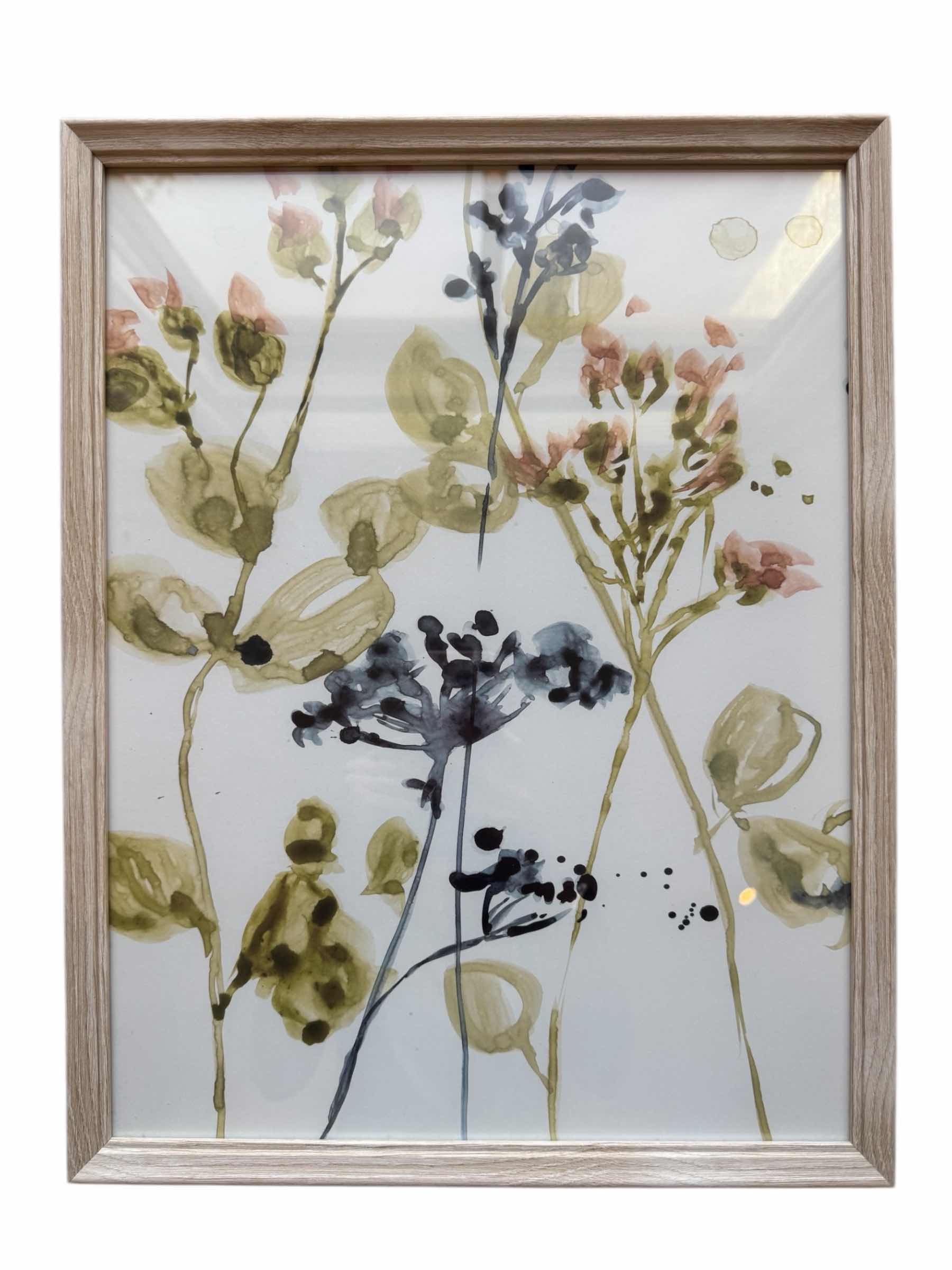 Photo 1 of 2-FLORAL WALL ARTWORKS 20”x16”