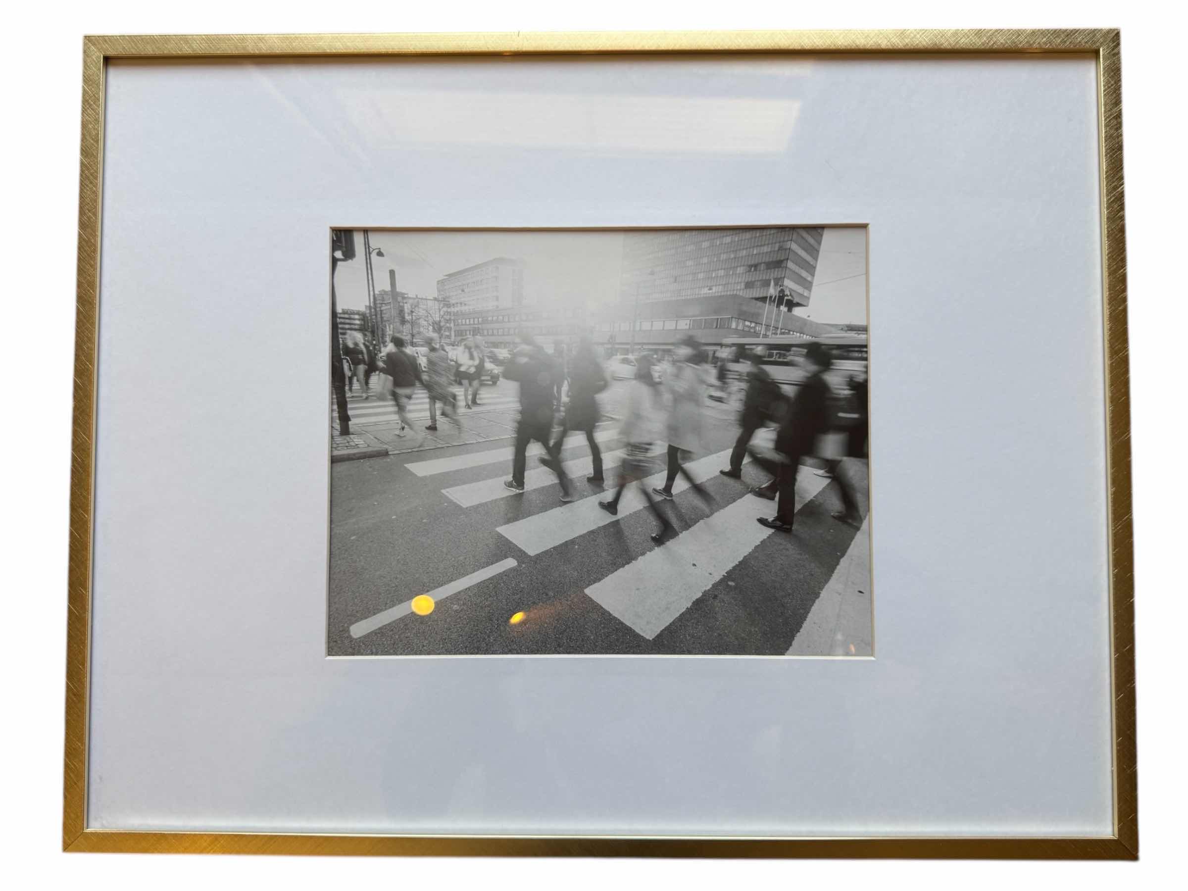 Photo 1 of STRETCHED CANVAS "DOG" ARTWORK 18" x 18", FRAMED PHOTO 