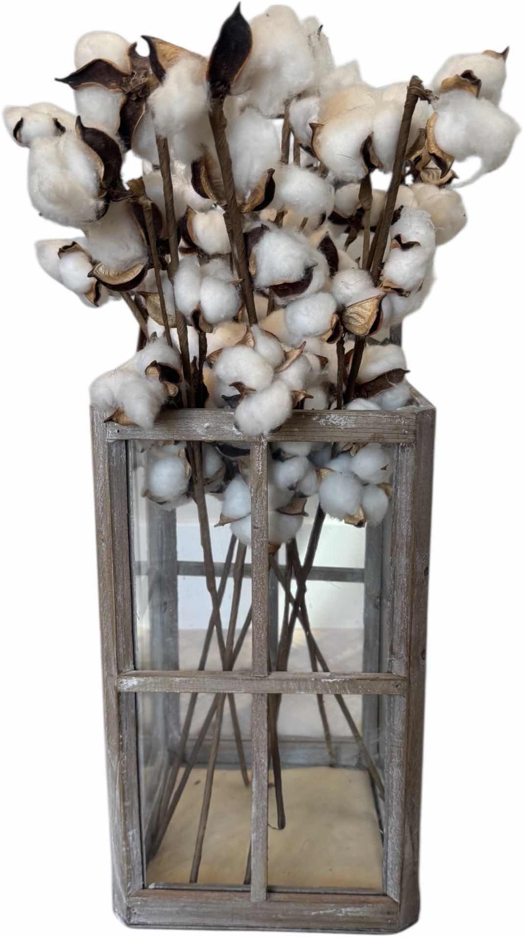 Photo 1 of WOOD DECORATIVE LANTERN 8”x8”  H25”