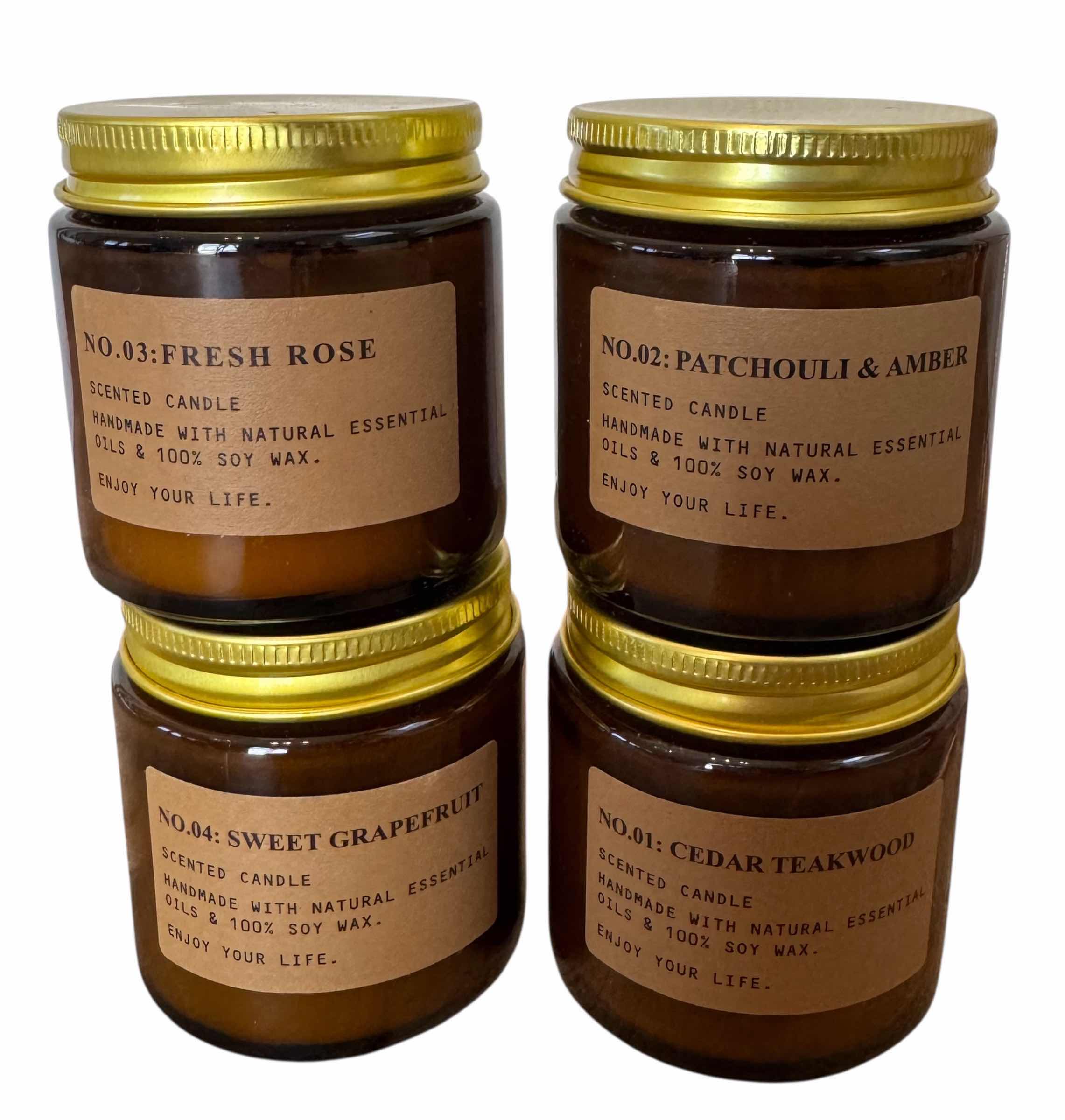 Photo 1 of METAL & STONE TABLE LAMP, METAL PICTURE FRAME, 4- SCENTED CANDLES
