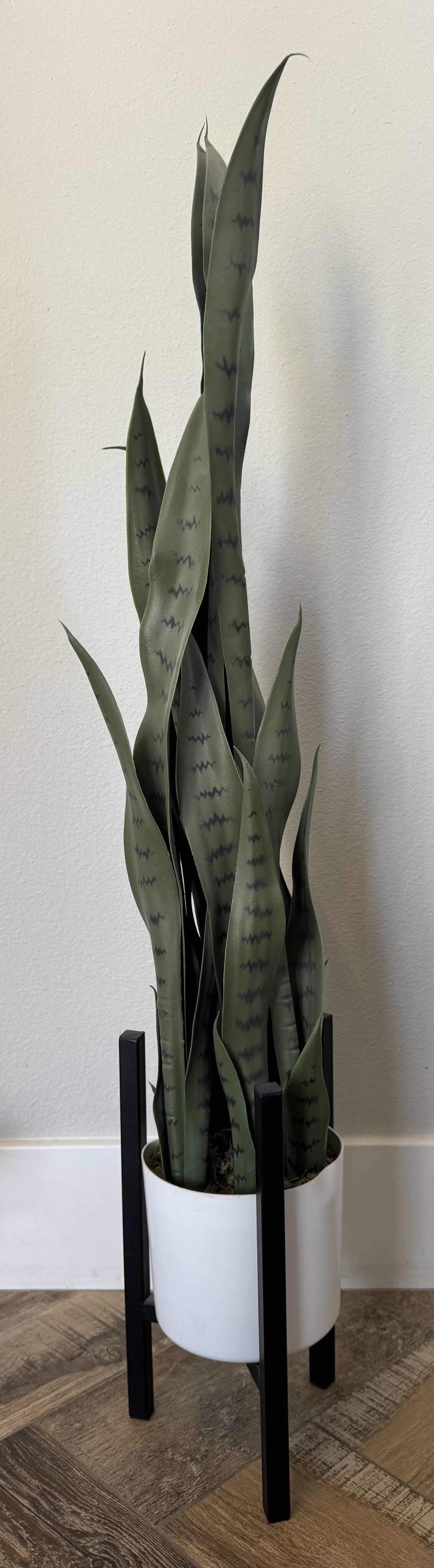 Photo 1 of FAUX PLANTS, GLASS METAL LANTERN, METAL FROG
