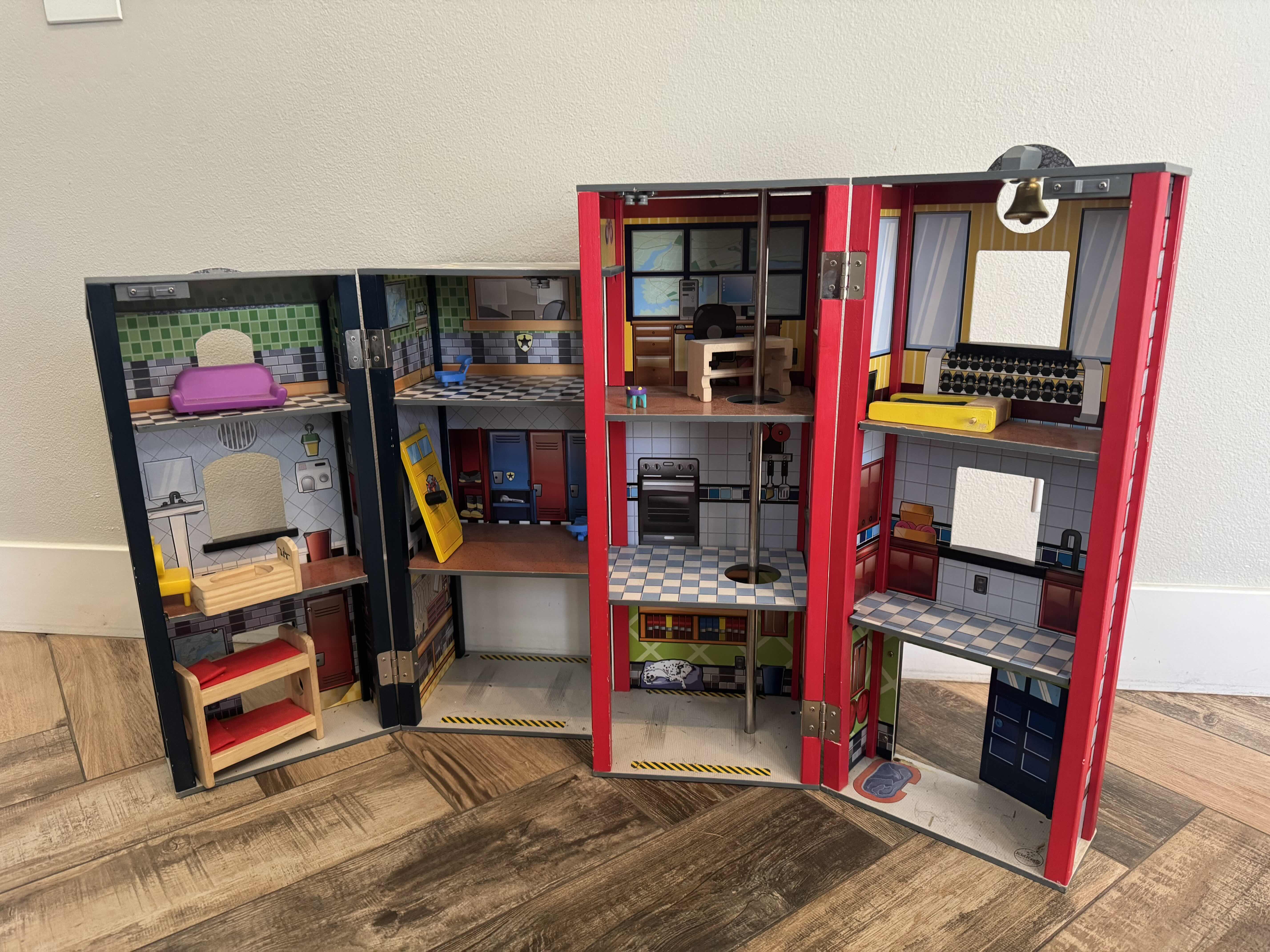 Photo 1 of WOOD FIRE STATION, TRUCK & TOYS