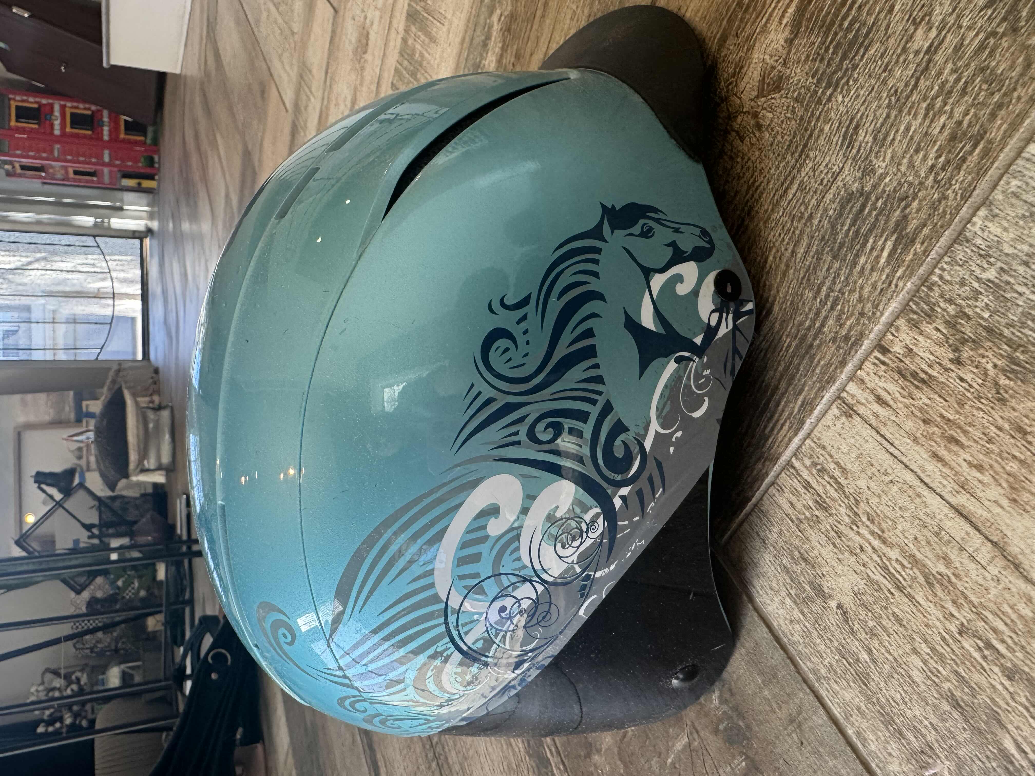 Photo 1 of TROXEL SPIRIT RIDING HELMET TEAL/BLACK