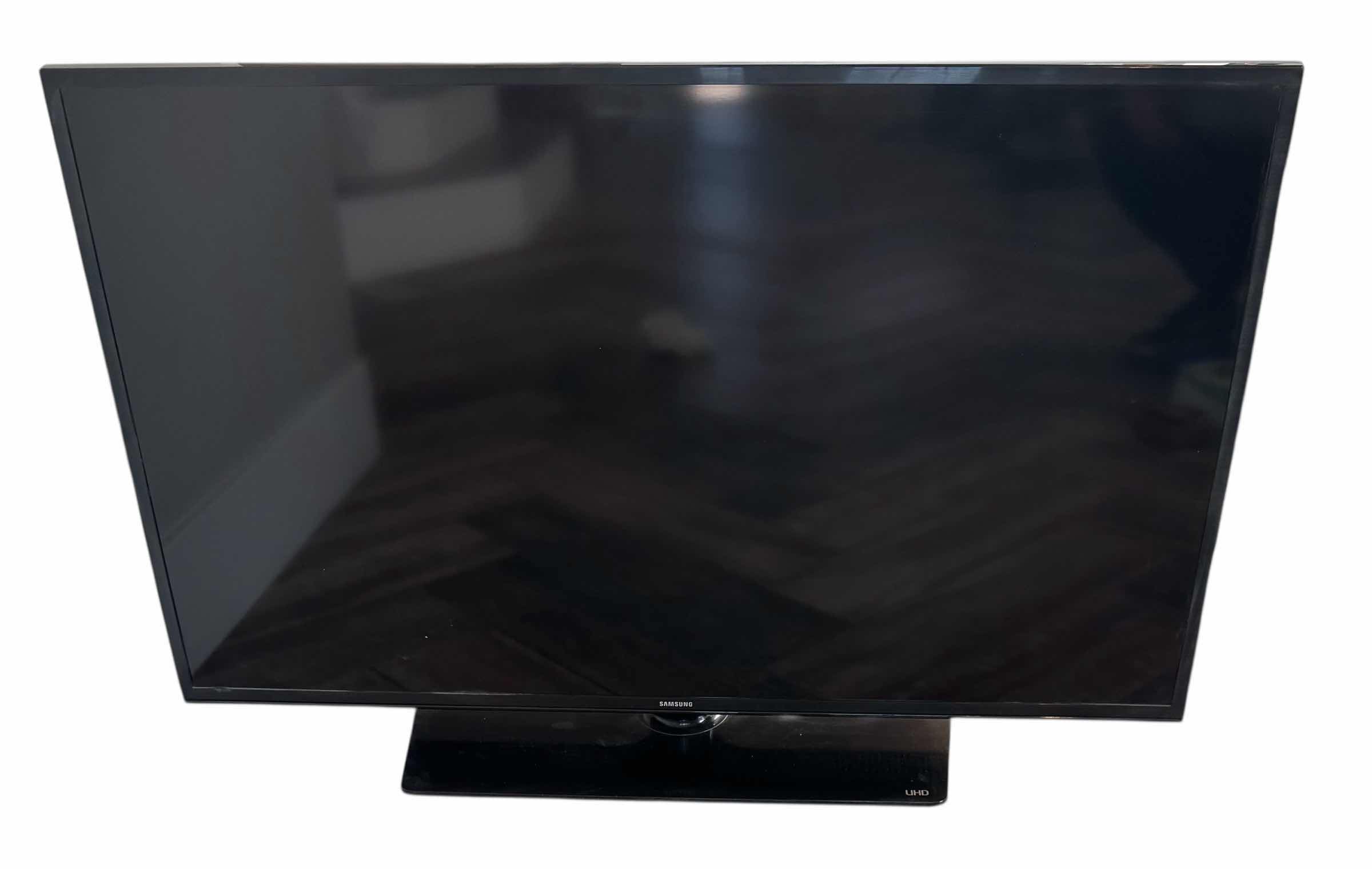 Photo 1 of 34" SAMSUNG TV W STAND (NO REMOTE, NO POWER CORD) MODEL NO: UN40JU6400F
