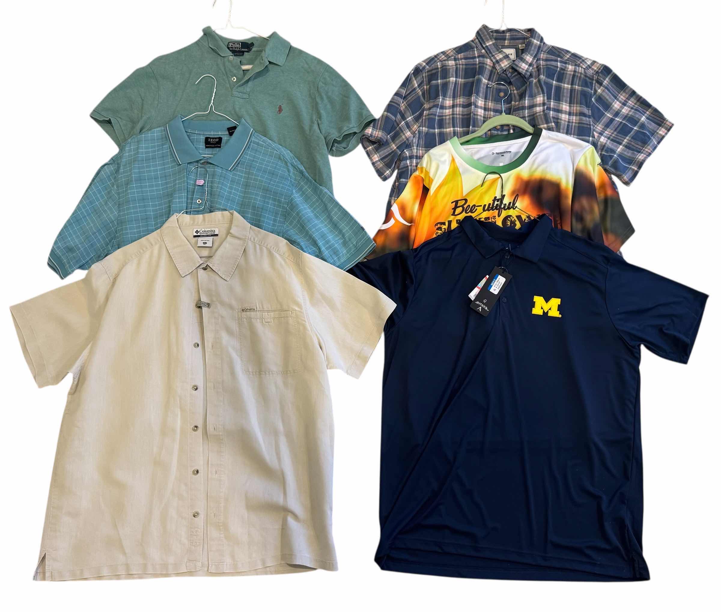 Photo 1 of 6-MEN'S NAME BRAND SHIRTS (SIZE L/XL)