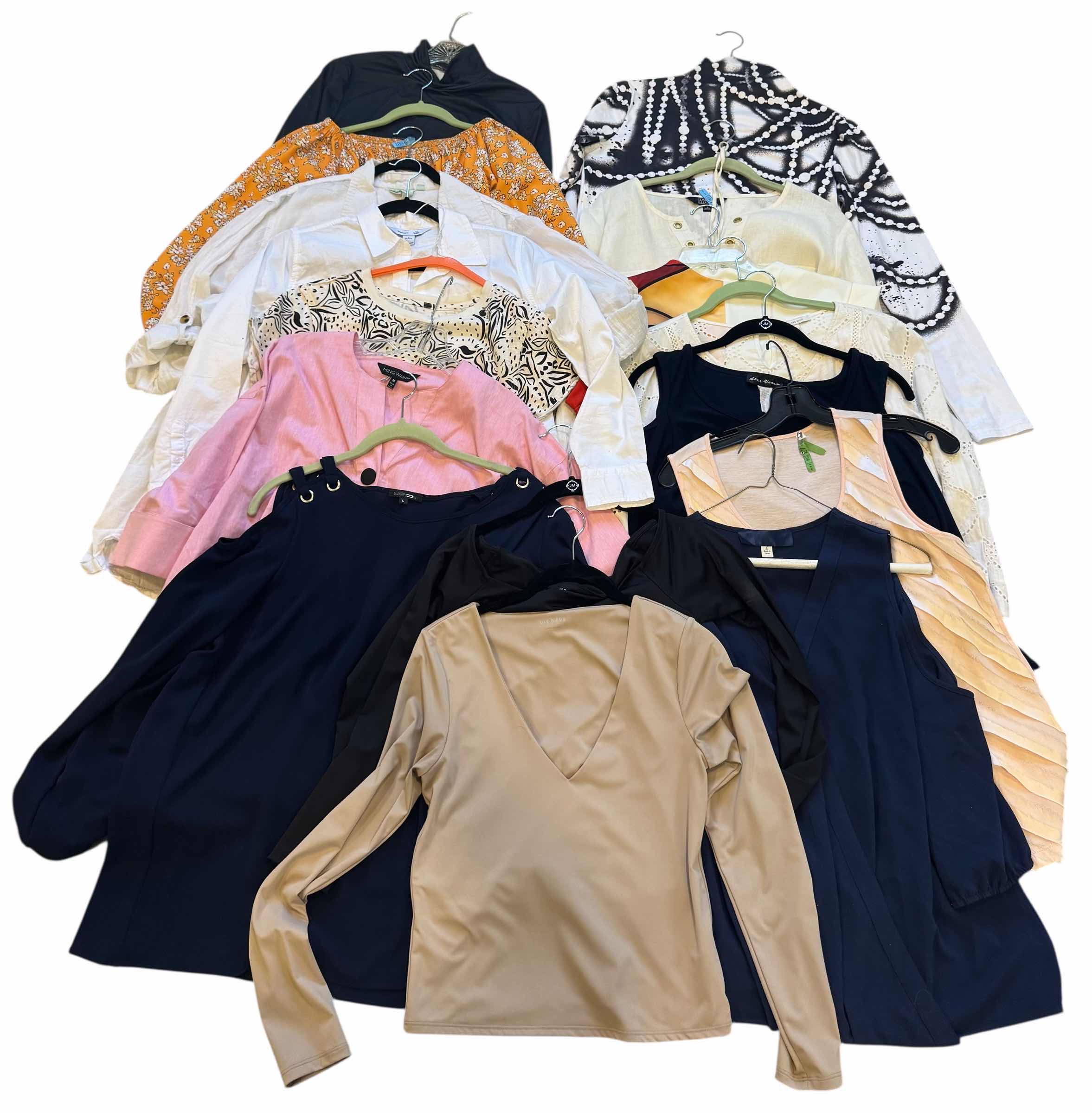 Photo 1 of 16-WOMEN'S TOPS & BLOUSES (SIZES S, M & L)