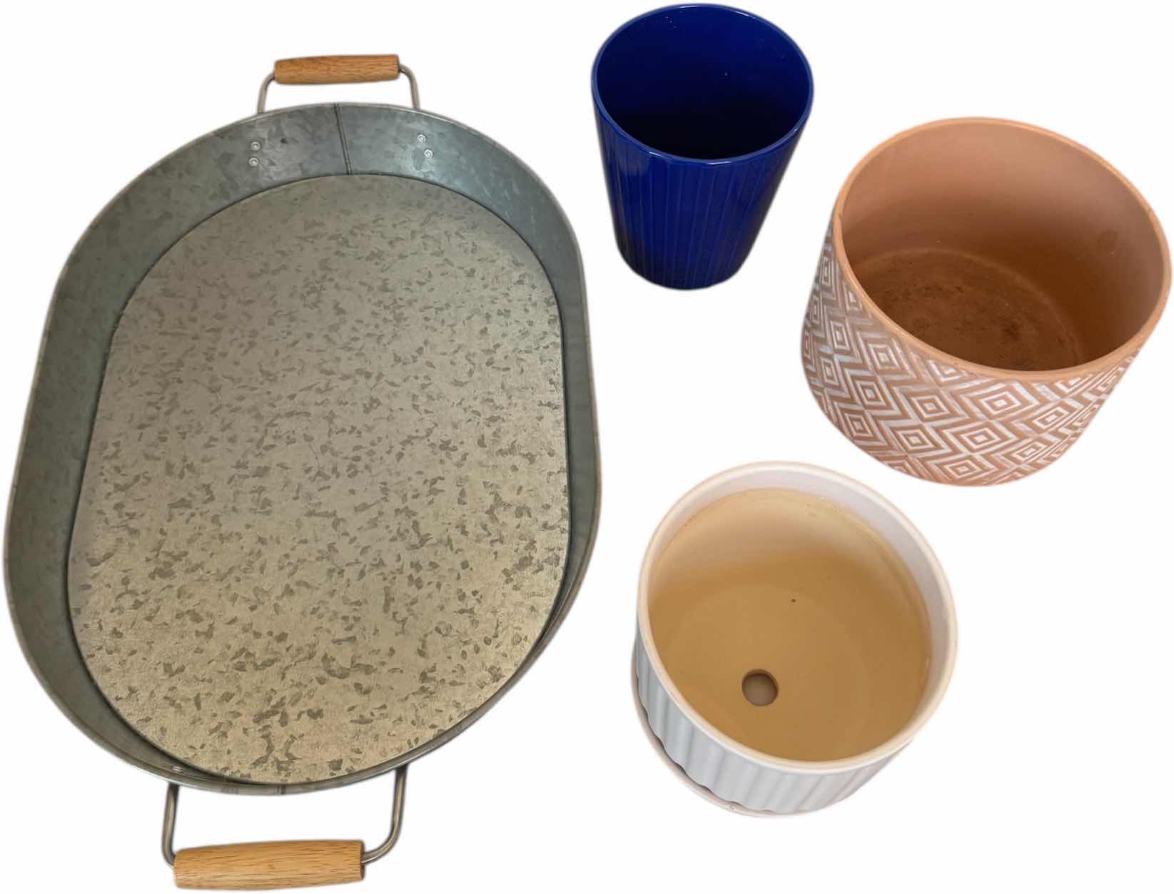 Photo 1 of PLANTER POTS, HANGING WIND CHIME, LANTERN