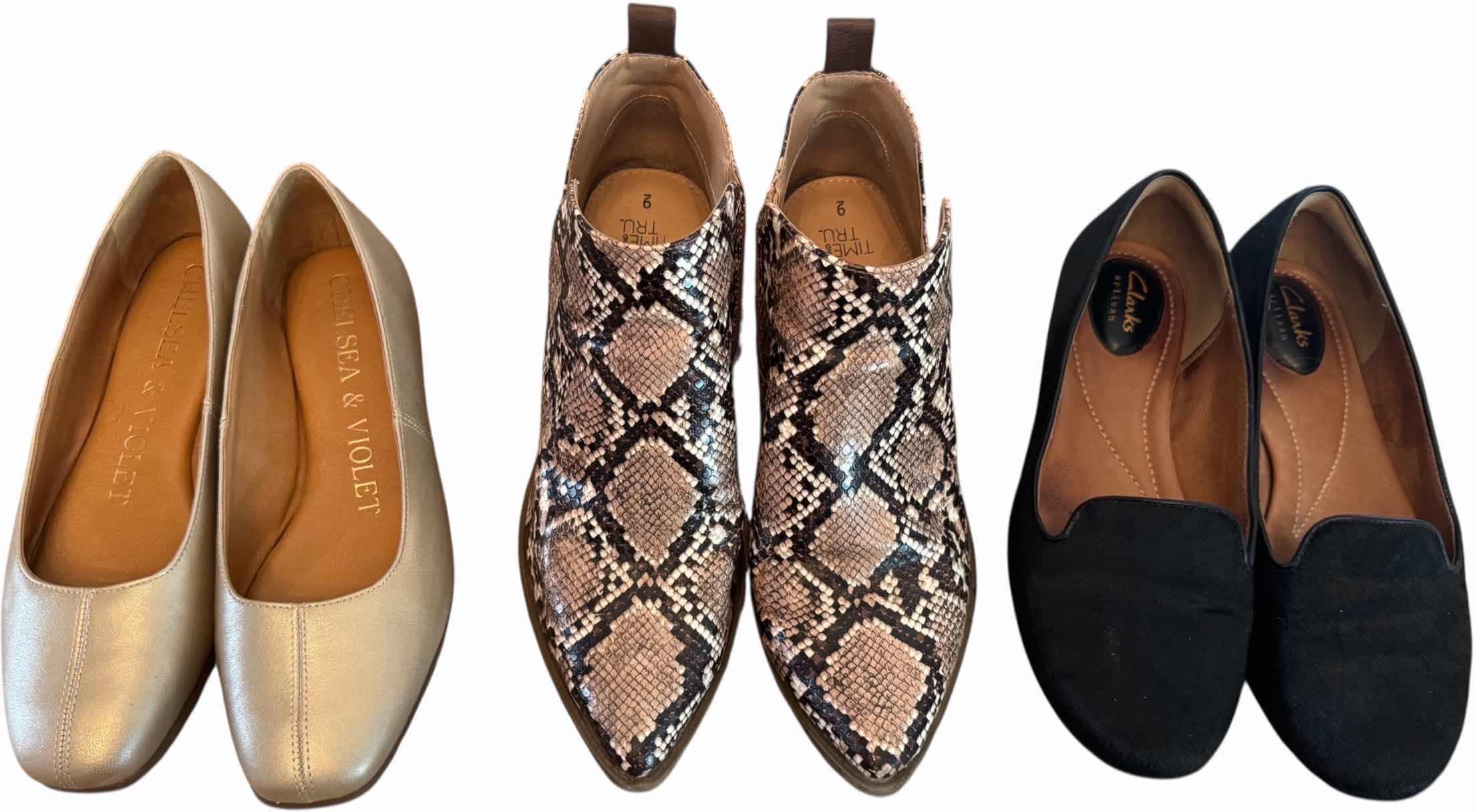 Photo 1 of 3 PAIRS-WOMEN'S SHOES/BOOTS (SIZE 9)