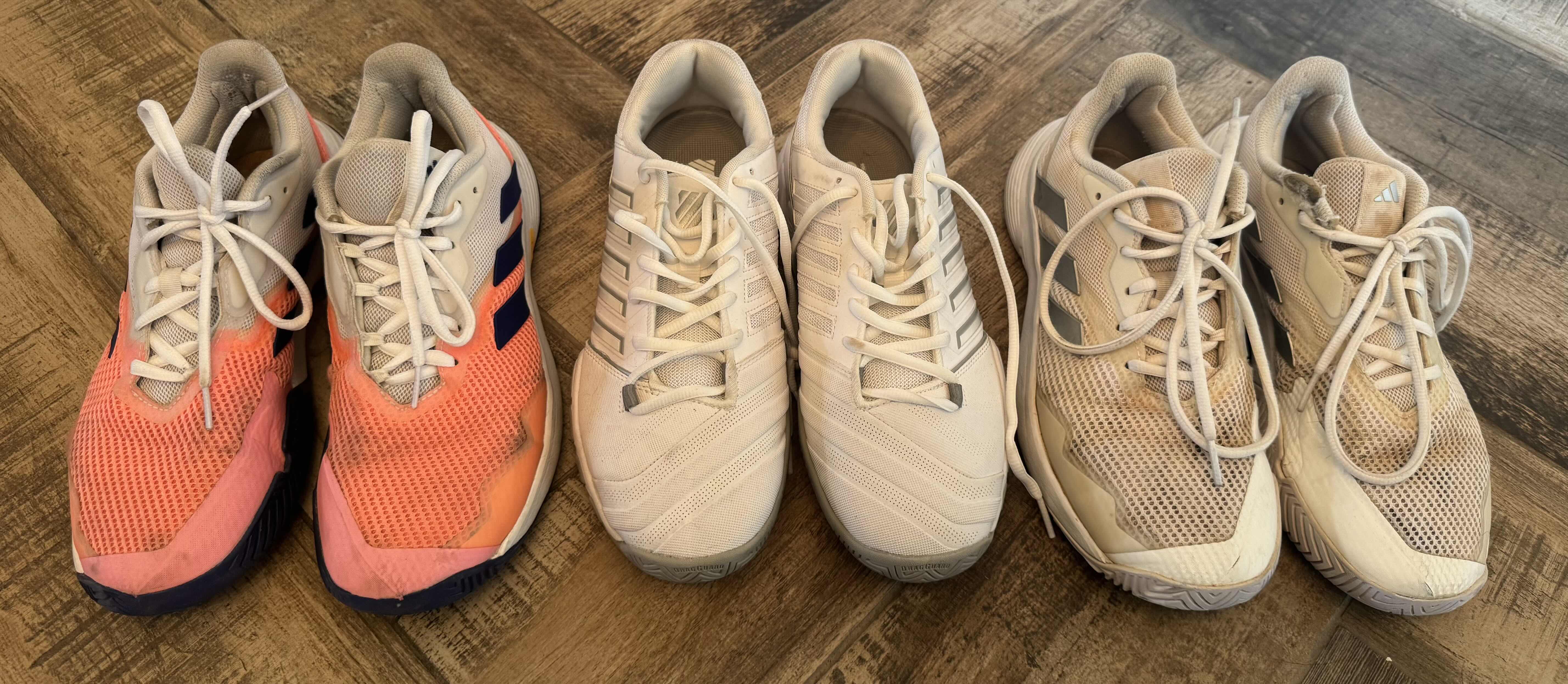 Photo 1 of 3 PAIRS-WOMEN'S RUNNING SHOES- ADIDAS,K-SWISS (SIZE 9)