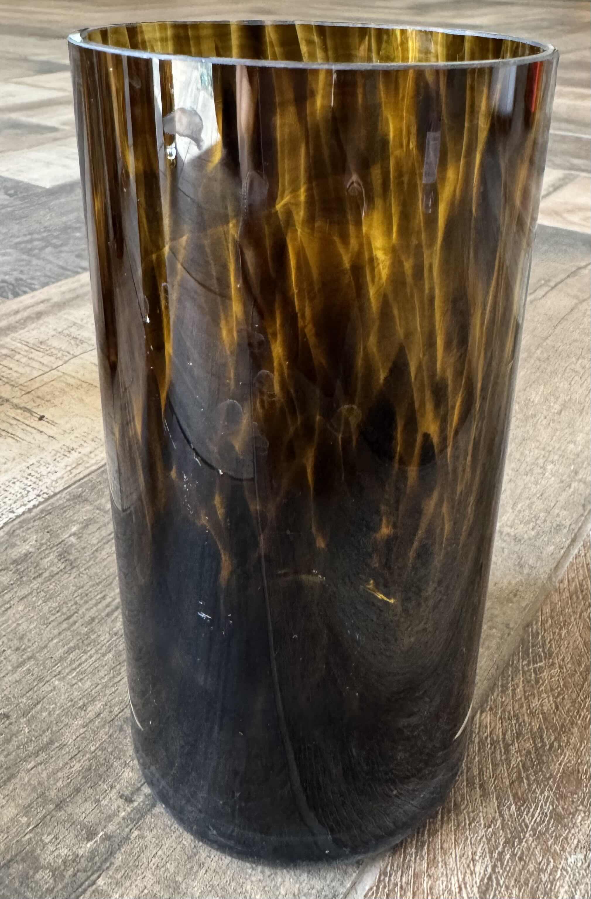 Photo 1 of 7-AMBER GLASS TALL GLASSES
