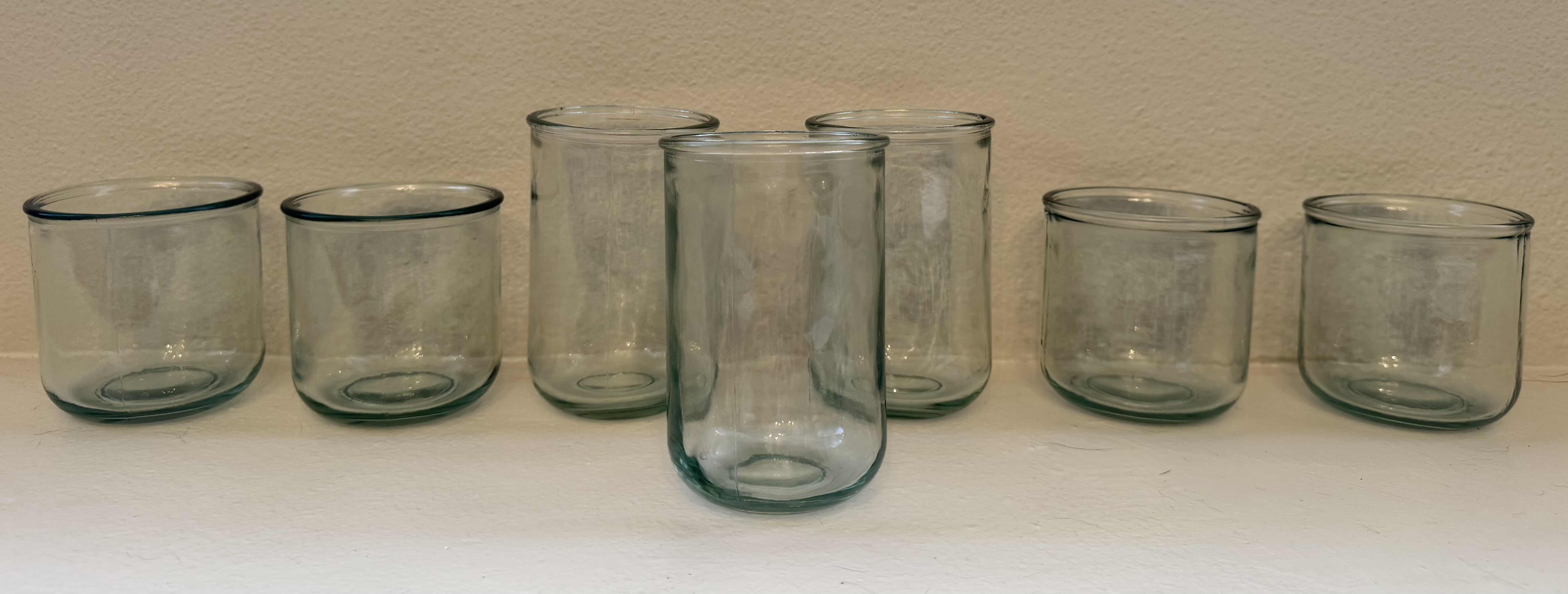 Photo 1 of BREVILLE JUICER, 7 THICK GREEN GLASSES
