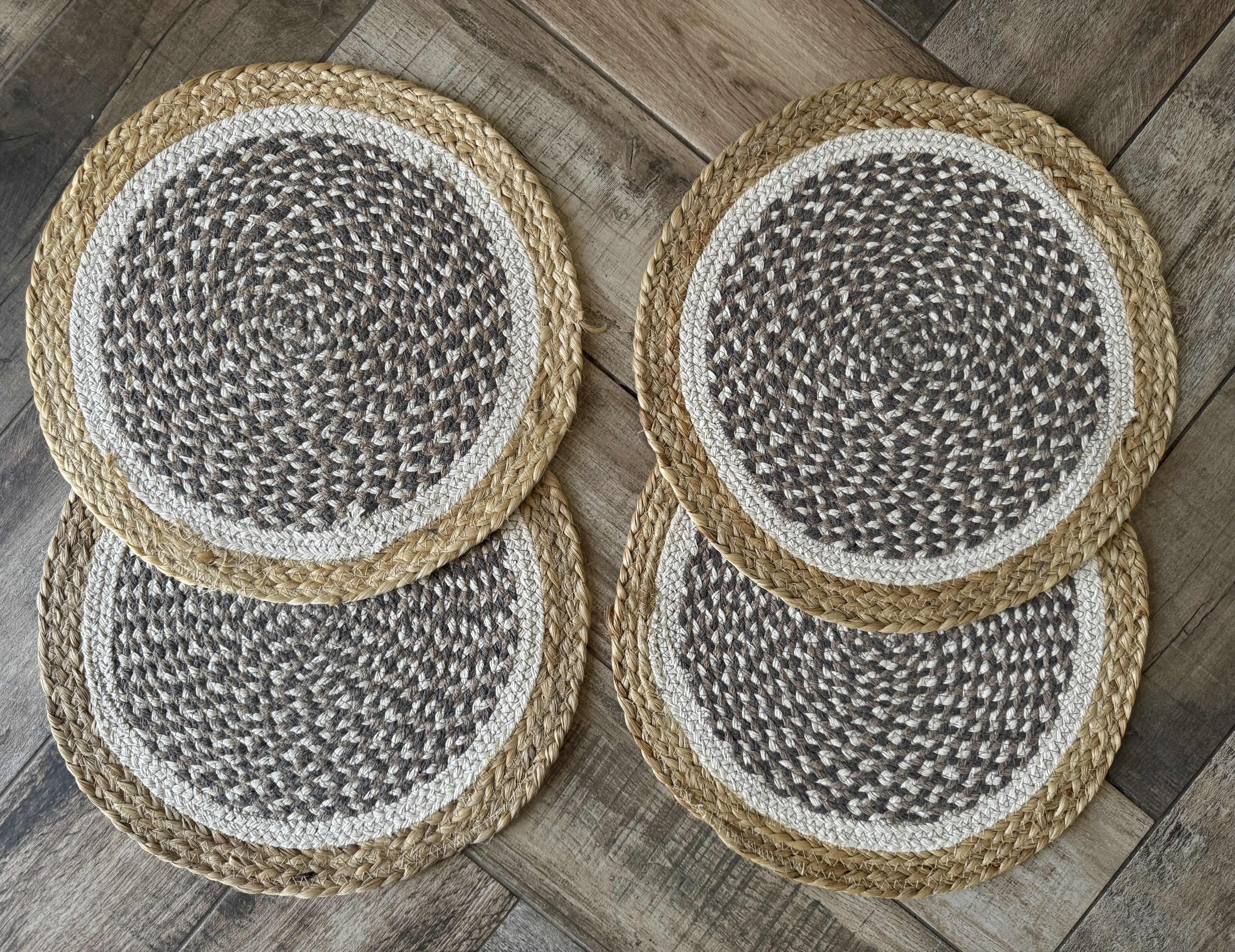 Photo 1 of ROUND TABLE MATS, DECORATIVE CUTTING BOARDS & METAL BASKET

