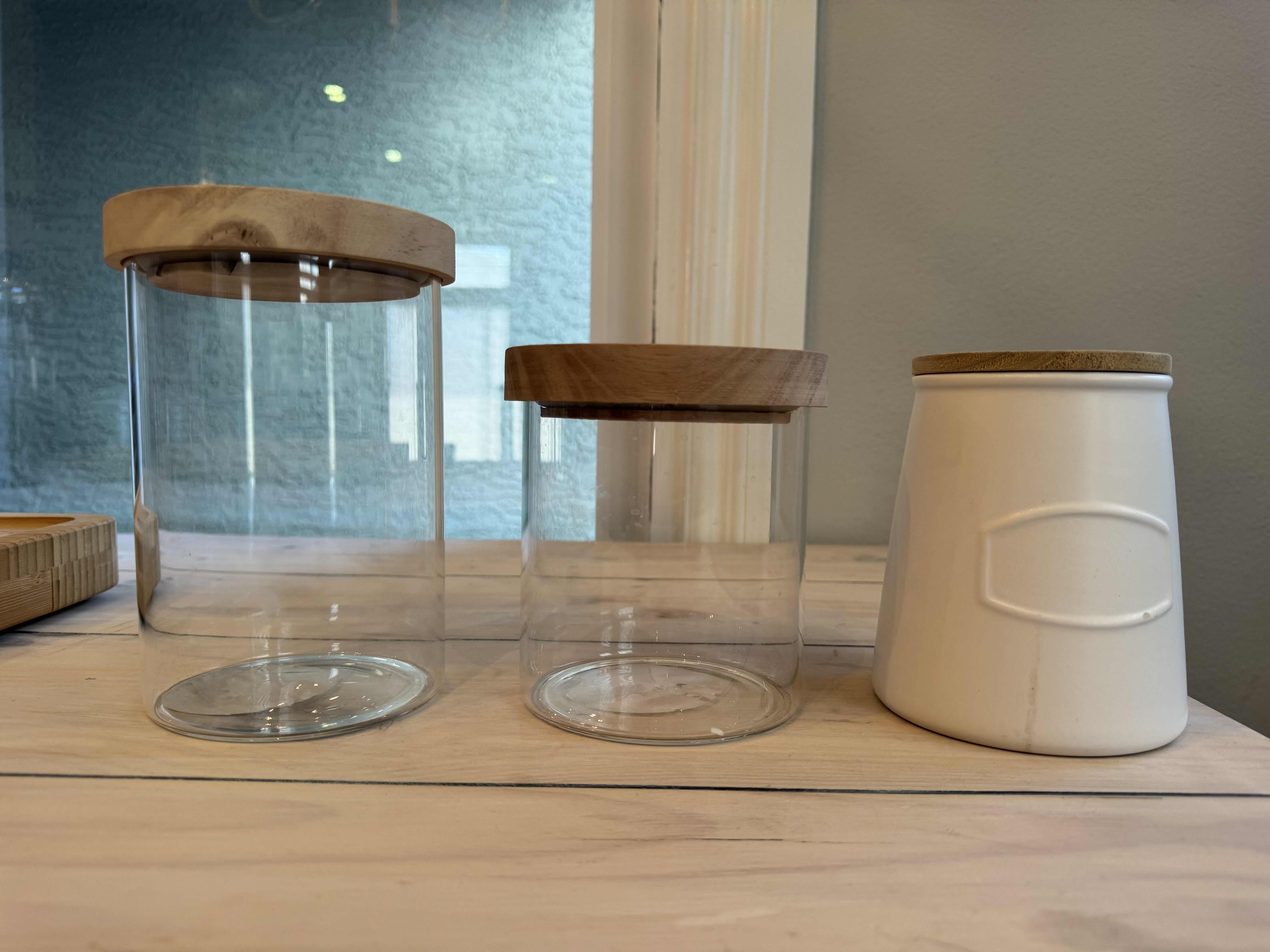 Photo 1 of 8-KITCHEN ESSENTIALS-WOOD CUTTING BOARD, CANISTERS, PLUS
