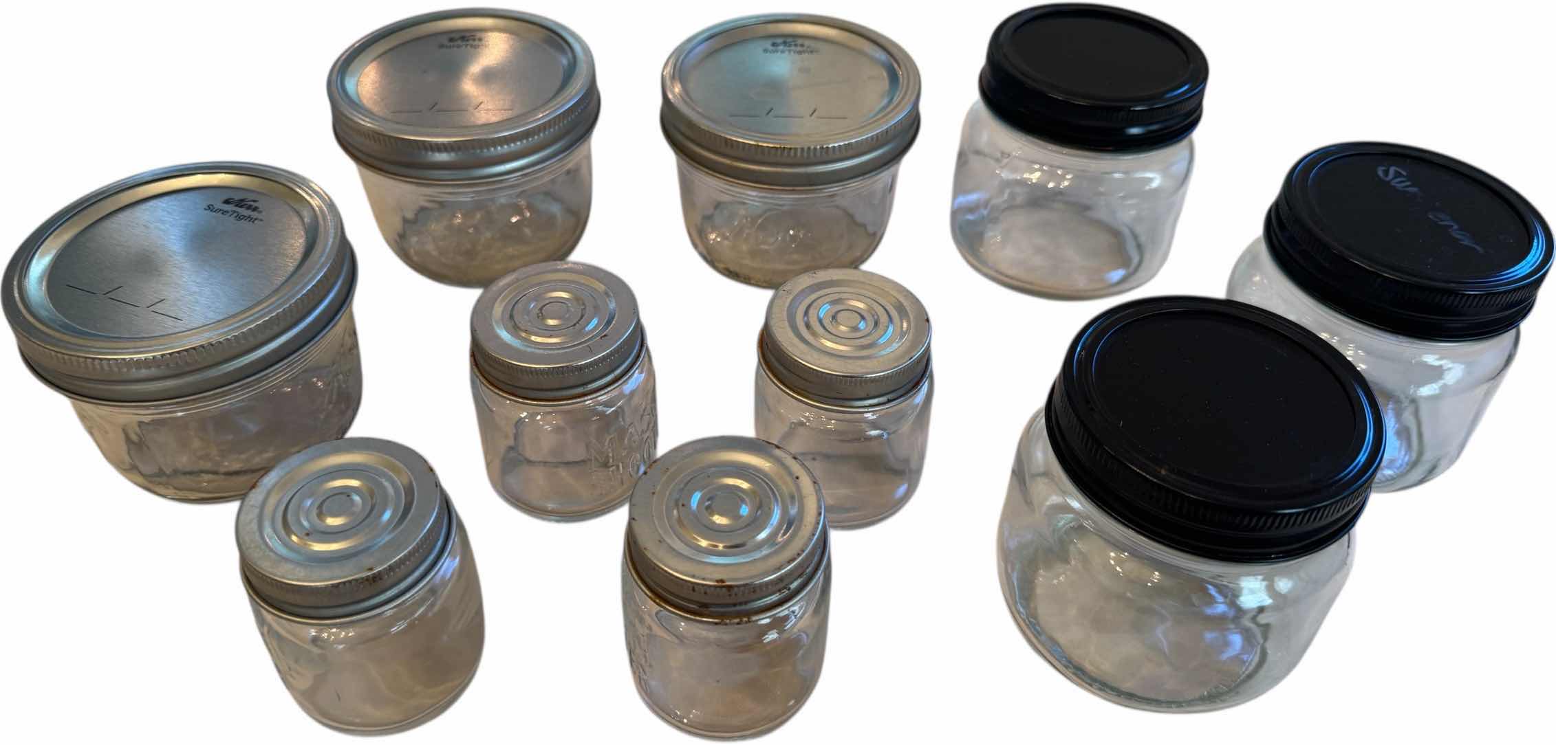 Photo 1 of 17-MASON JARS & MISC GLASSES