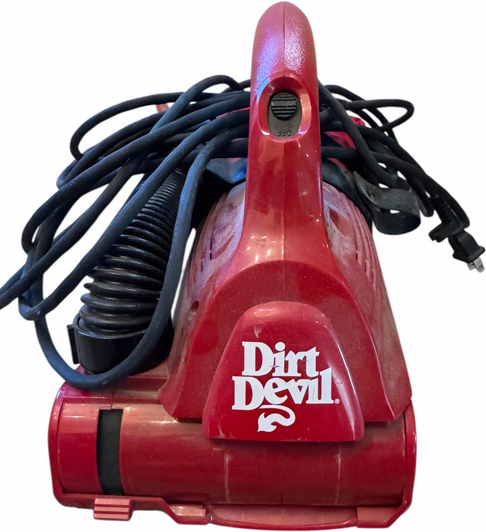 Photo 1 of VINTAGE DIRT DEVIL HANDHELD VACUUM, PLAYMATE IGLOO COOLER


