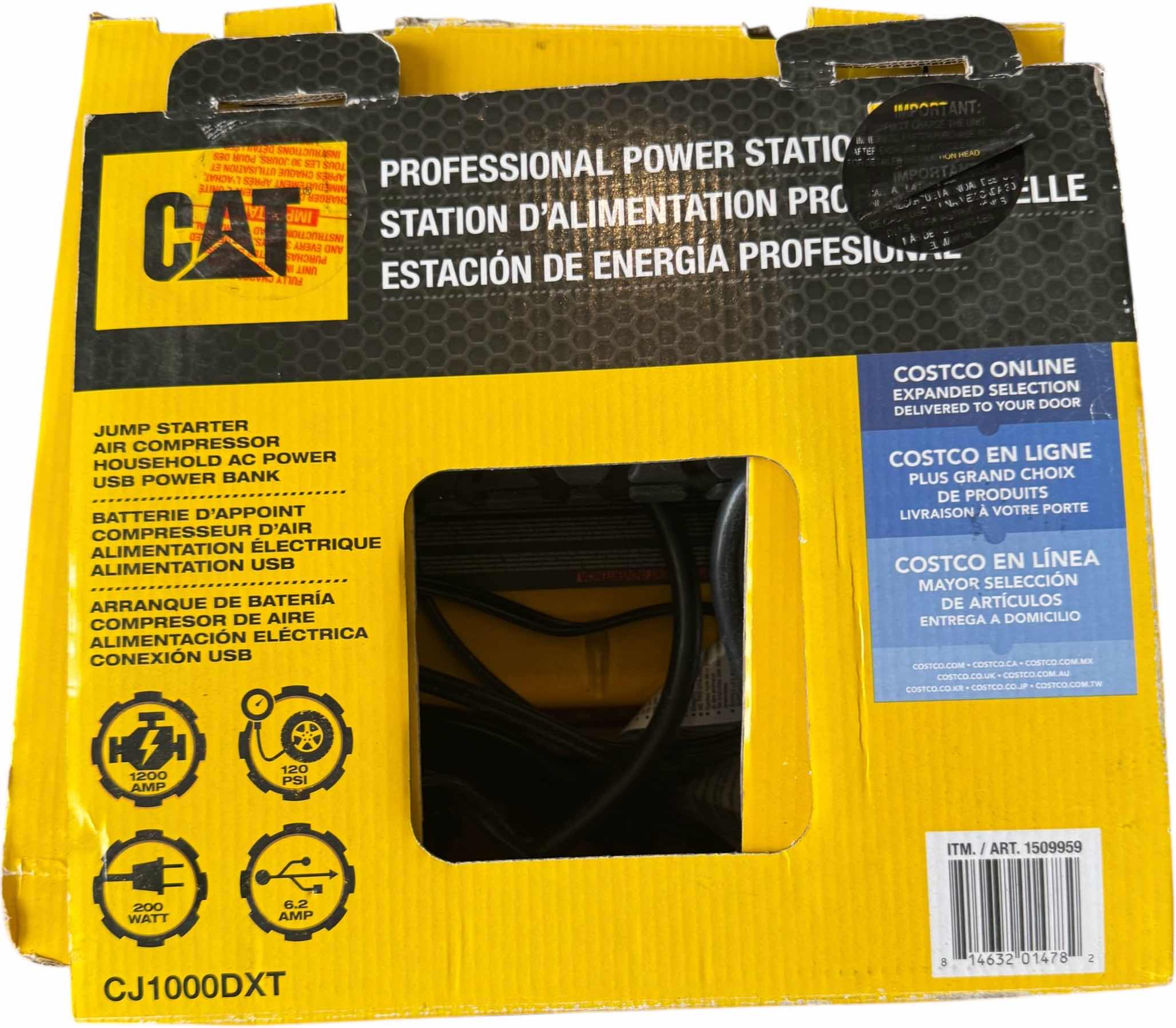Photo 1 of CAT PROFESSIONAL POWER STATION 1200 PEAK AMP JUMP STARTER