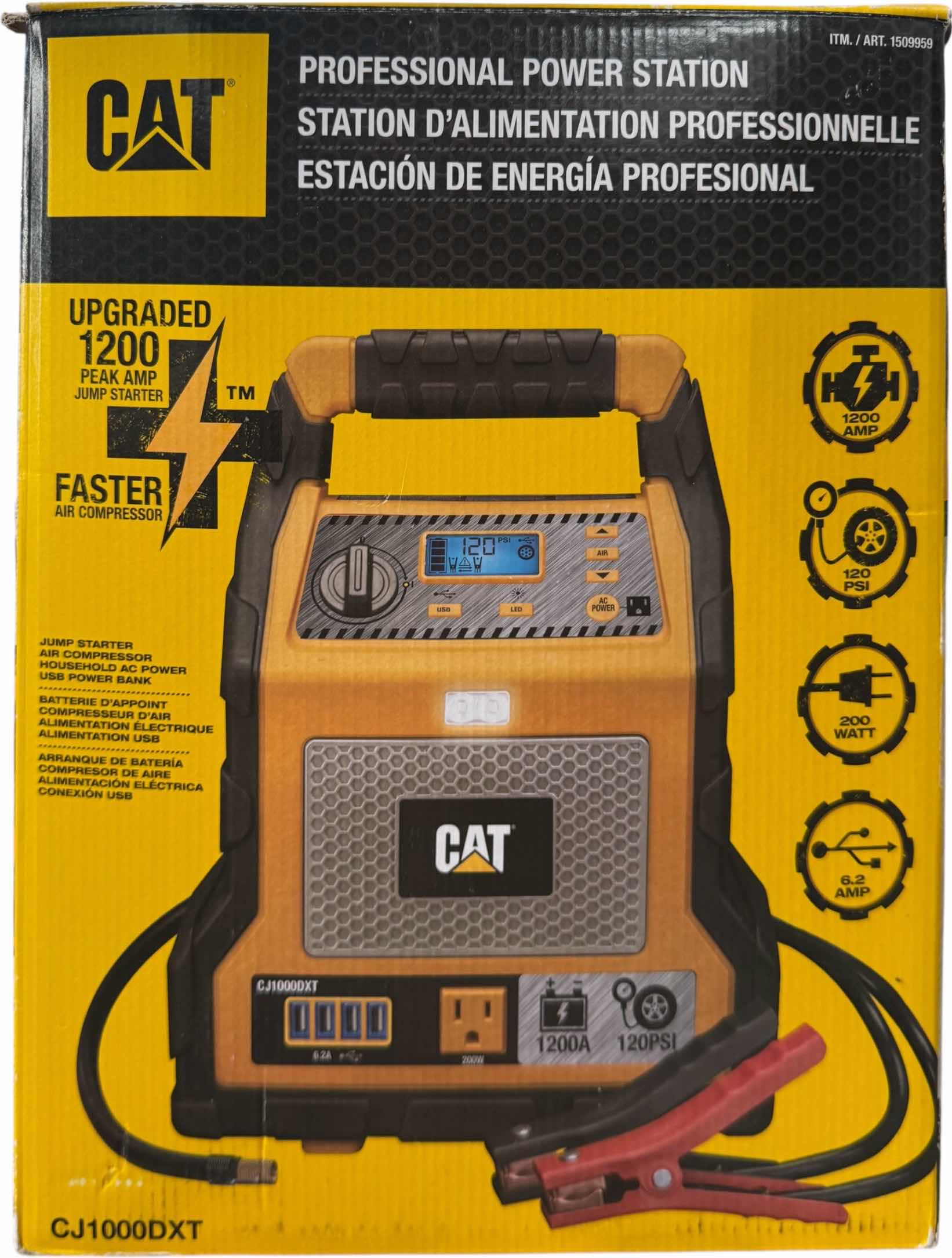 Photo 1 of CAT PROFESSIONAL POWER STATION 1200 PEAK AMP JUMP STARTER