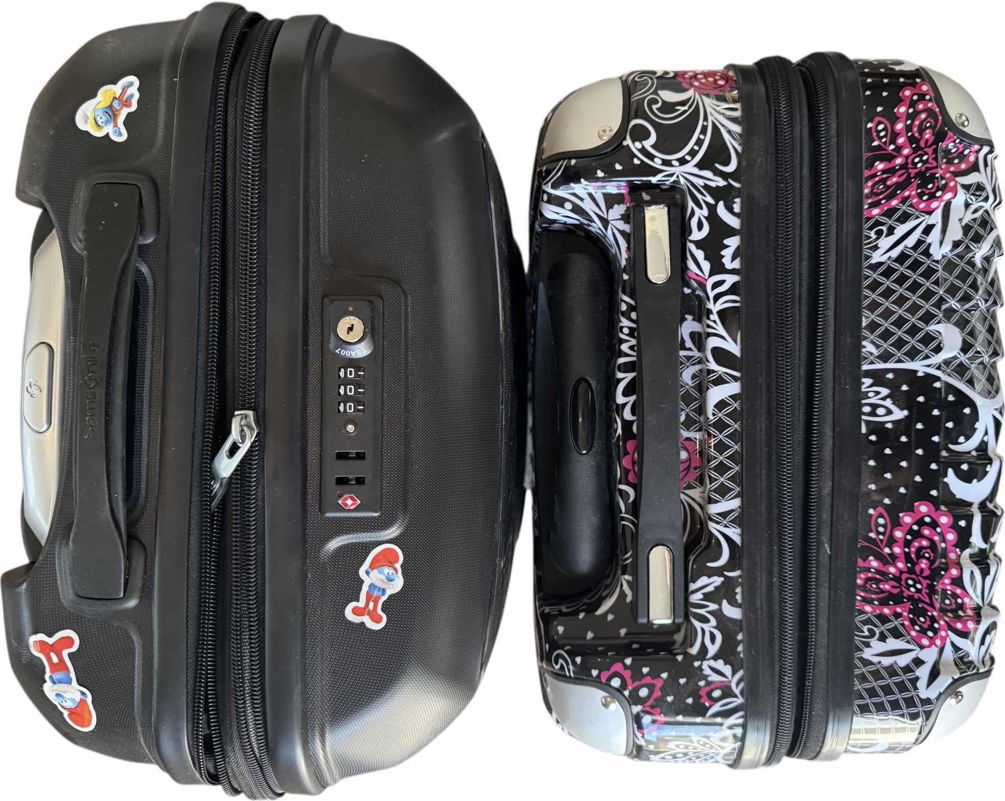 Photo 1 of 24" SAMSONITE LUGGAGE, KARRIAGE MATE CARRY-ON FLORAL LUGGAGE
