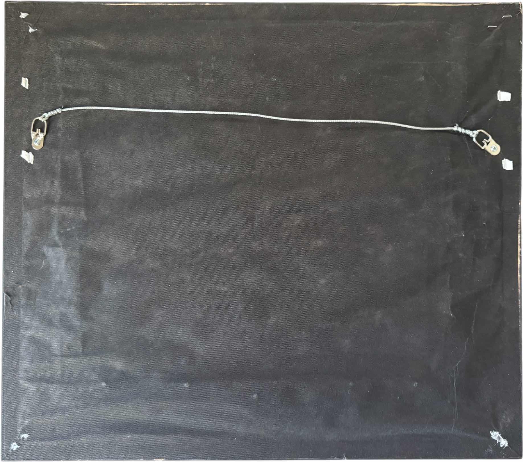 Photo 1 of ANTIQUE GOLD W BLACK FRAMED "LAS VEGAS GREAT WHEEL 2016" ARTWORK HAND SIGNED BY ARTIST ERIC DOWDLE  340/450 W APPRAISAL  (29” X 25”)
