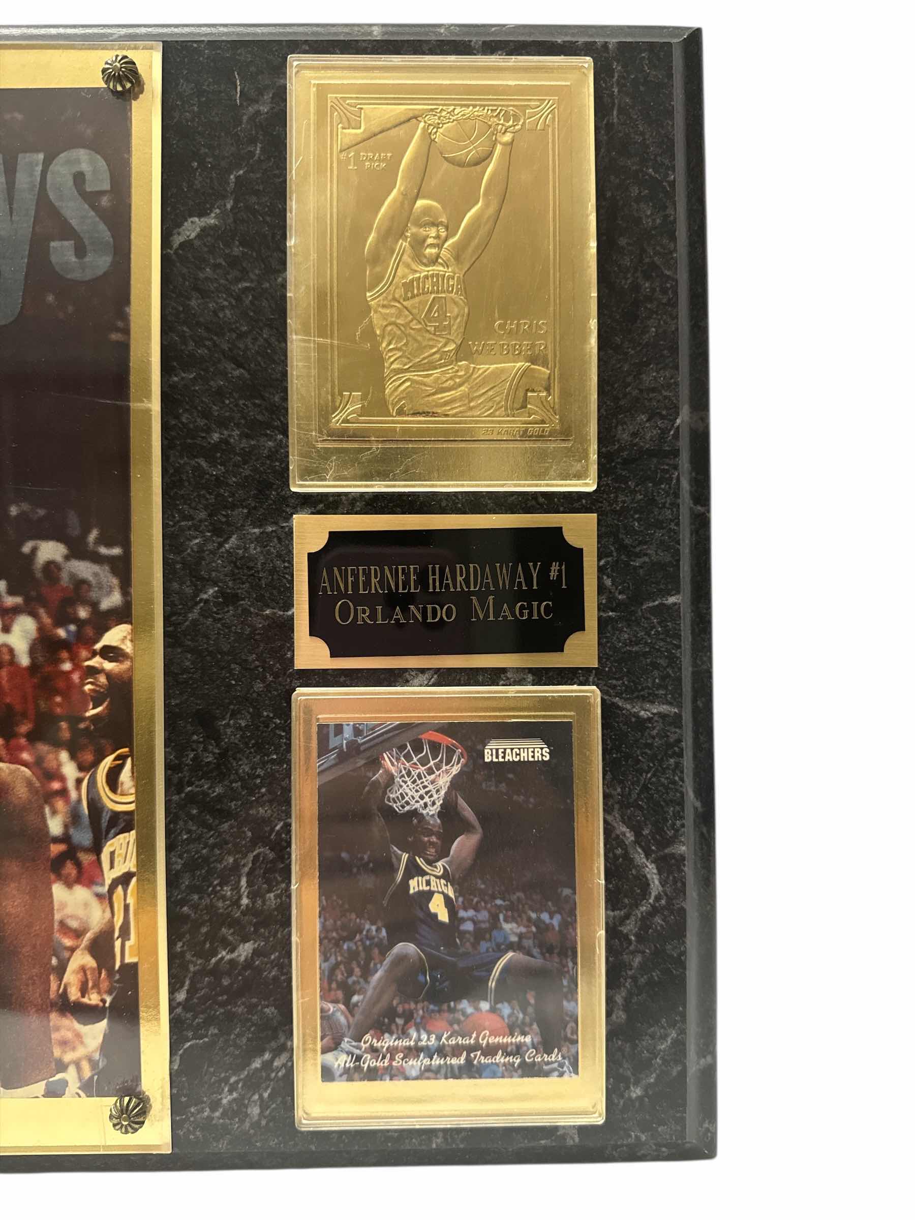 Photo 1 of AUTOGRAPHED ANFERNEE HARDA WOOD WALL PLAQUE 15”x12”