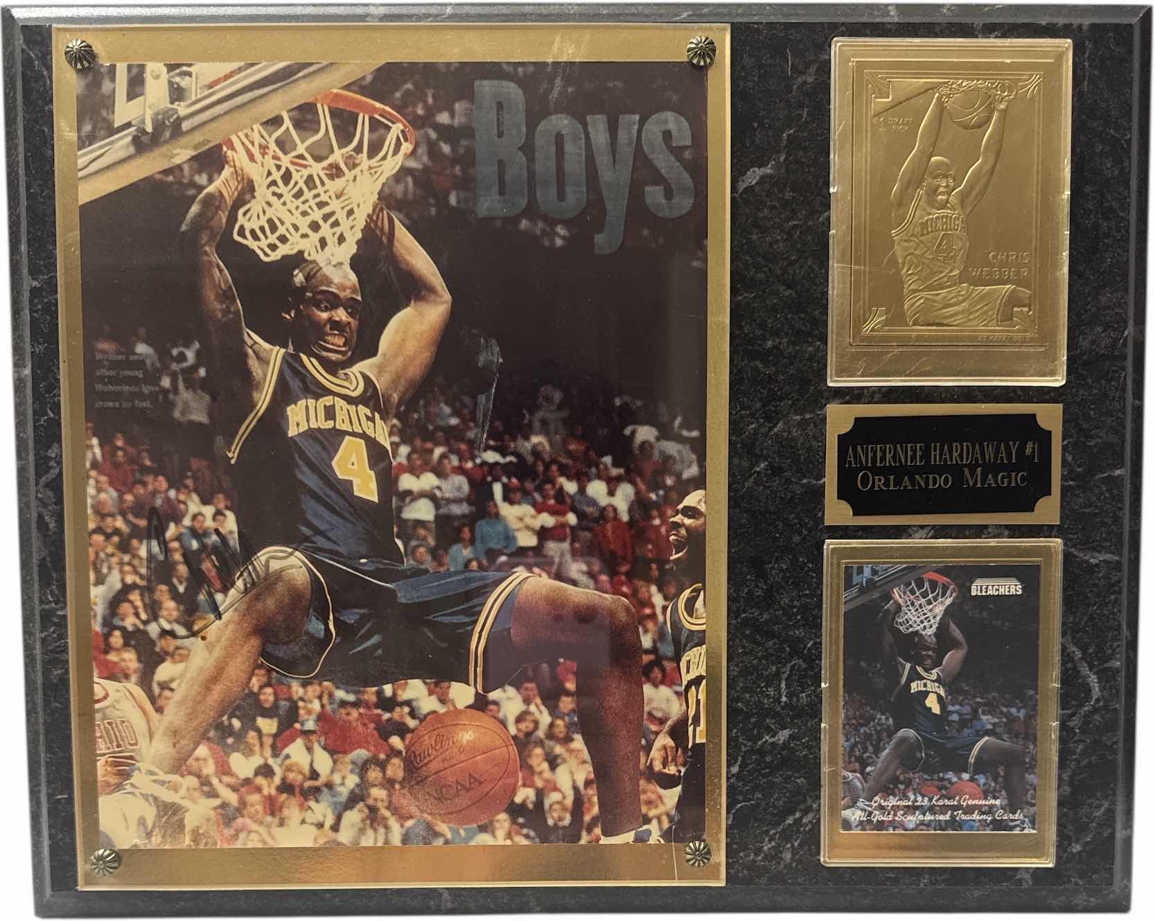 Photo 1 of AUTOGRAPHED ANFERNEE HARDA WOOD WALL PLAQUE 15”x12”