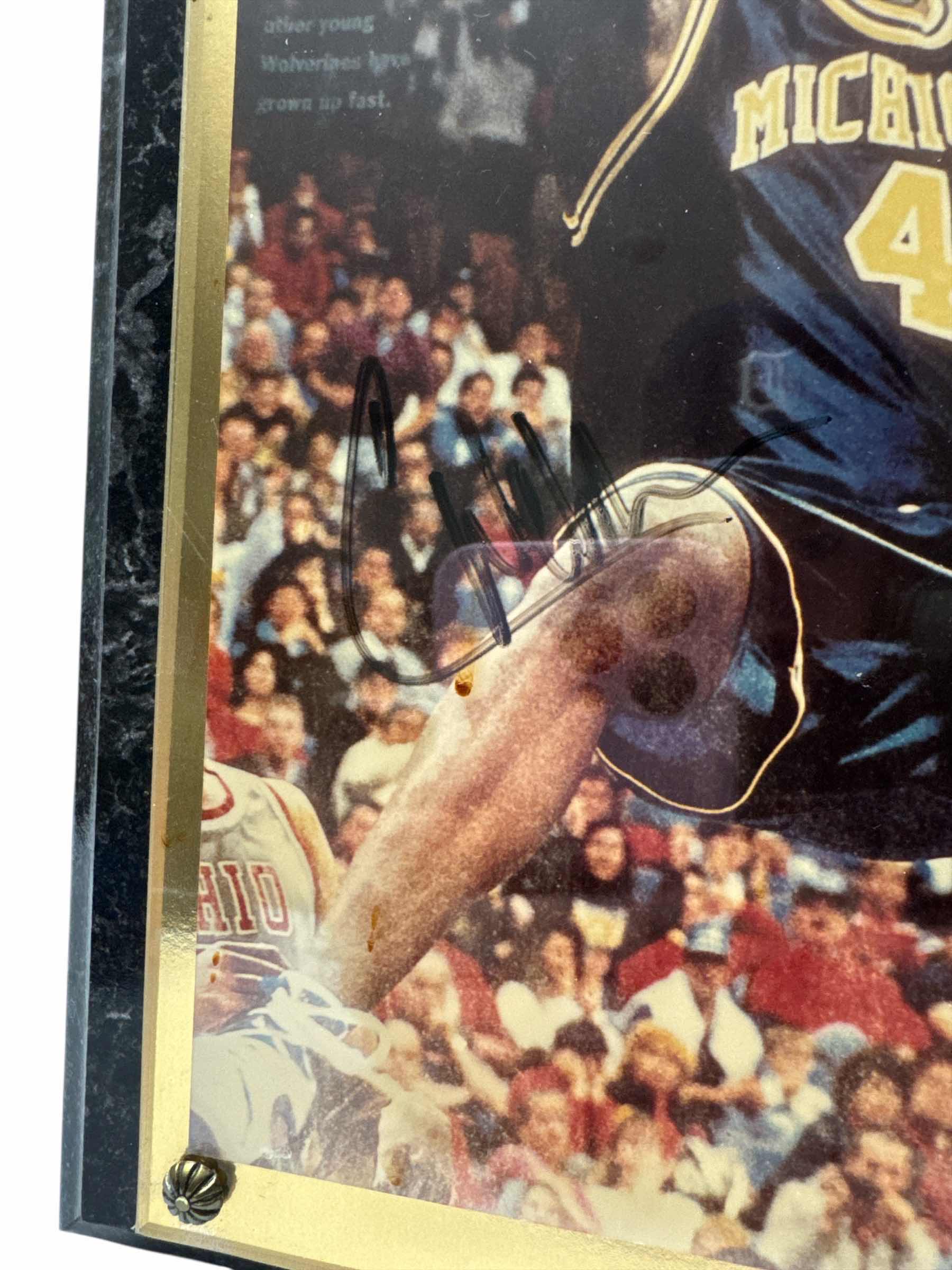 Photo 1 of AUTOGRAPHED ANFERNEE HARDA WOOD WALL PLAQUE 15”x12”