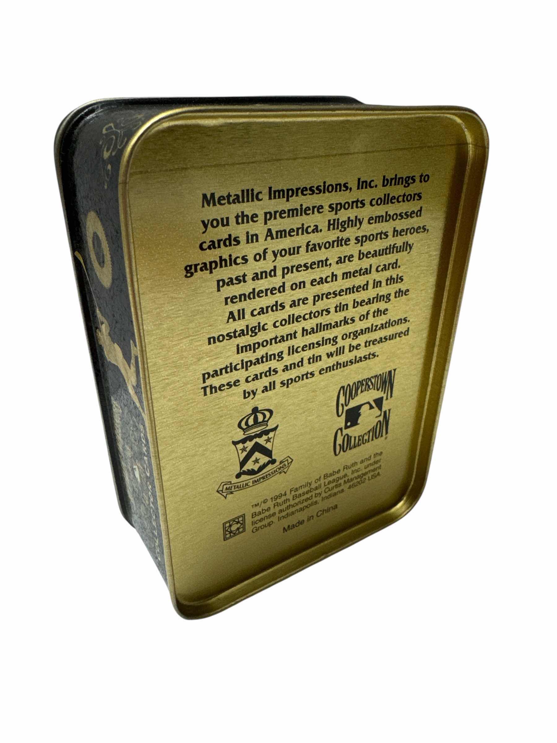 Photo 1 of METALLIC IMPRESSIONS SPECIAL 5 CARD "BABE RUTH" EDITION BASEBALL CARDS (4 CARDS ONLY)