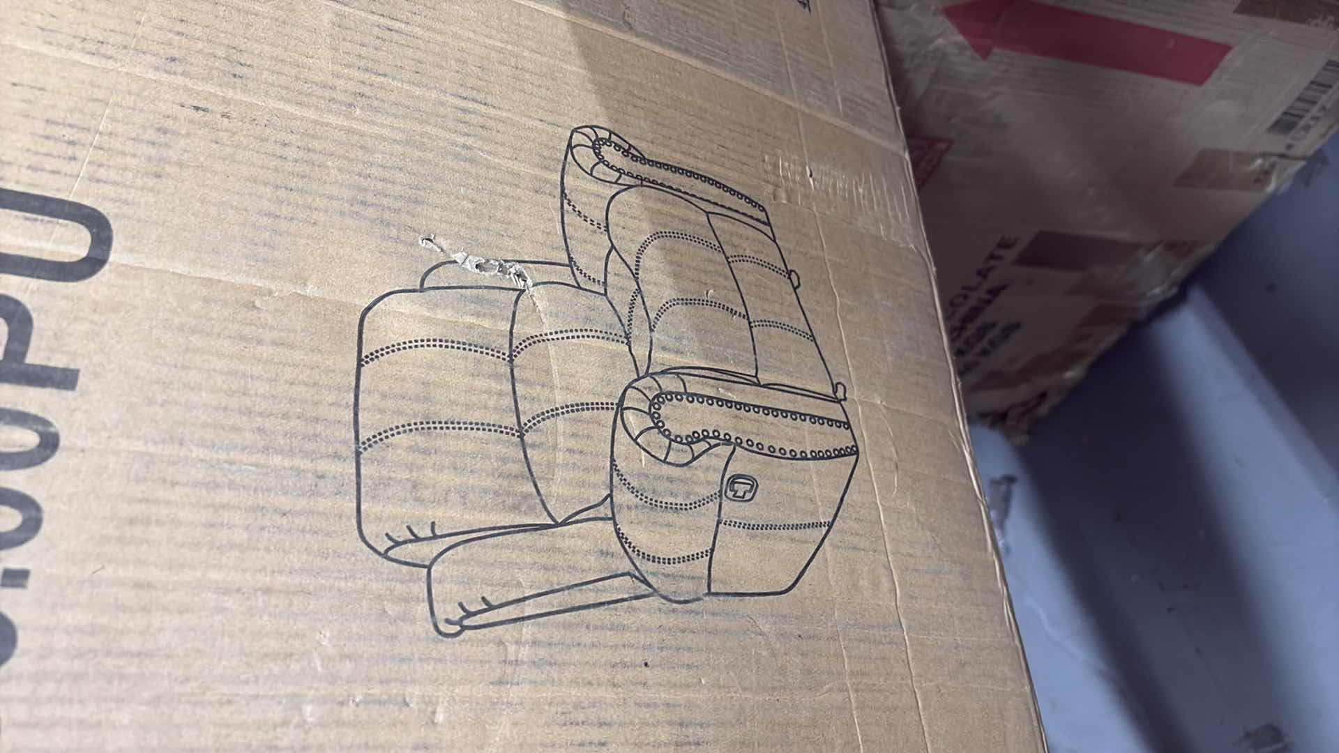 Photo 6 of HARBOR BROWN LEATHER NAIL HEAD GLIDER RECLINER CLUB CHAIR DARK BROWN 