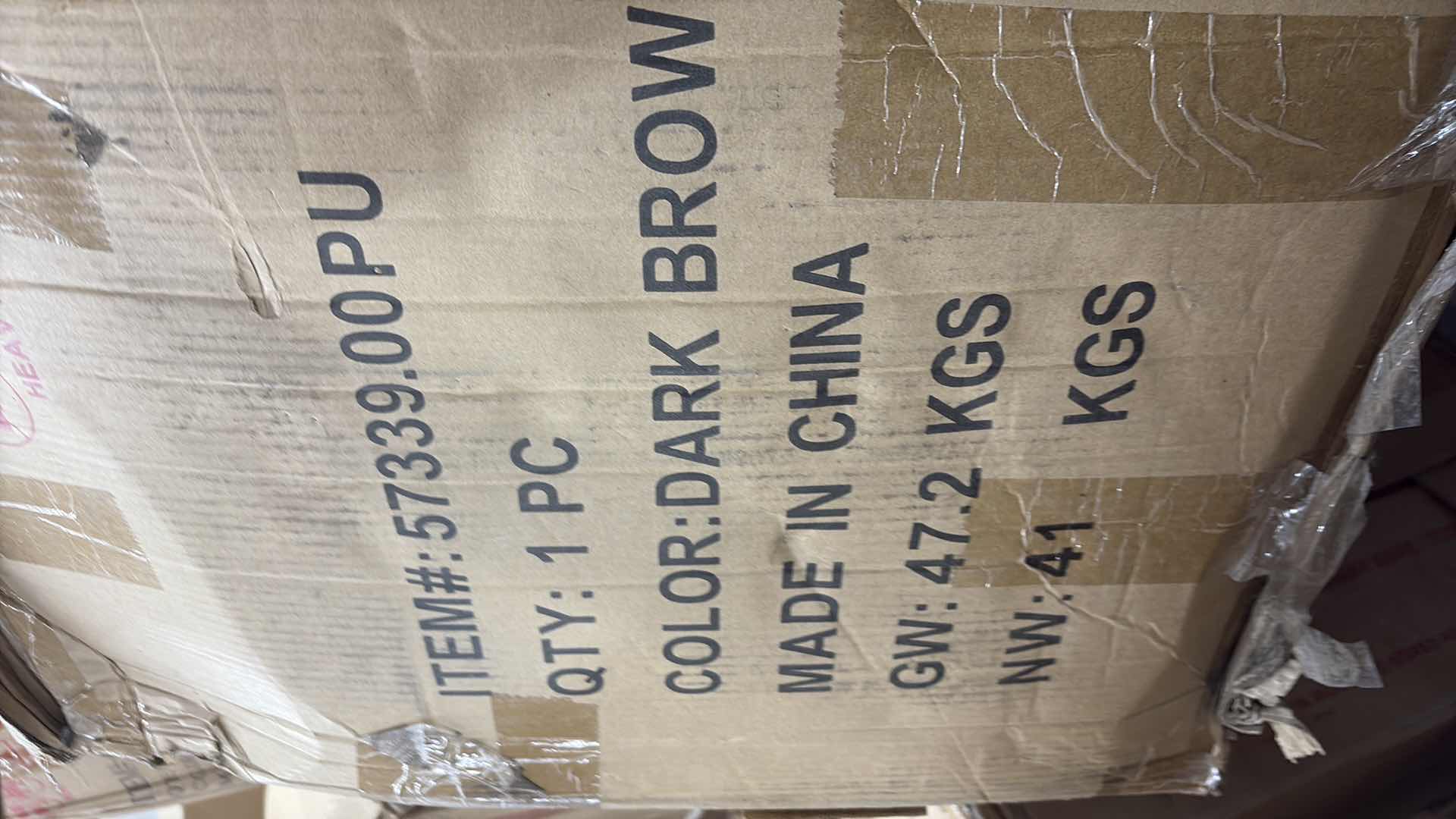 Photo 7 of HARBOR BROWN LEATHER NAIL HEAD GLIDER RECLINER CLUB CHAIR DARK BROWN 