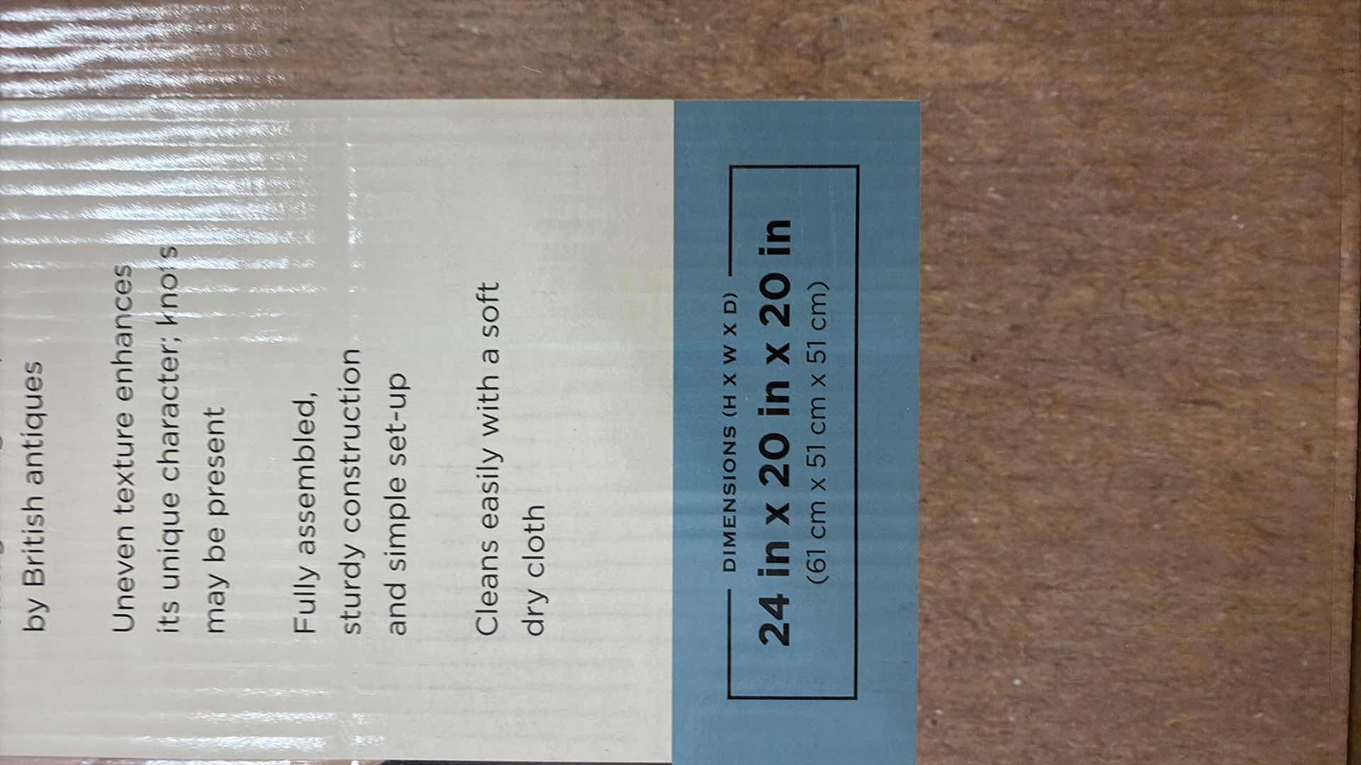 Photo 3 of HANDMADE WALNUT FINISH ROUND ACCENT TABLE