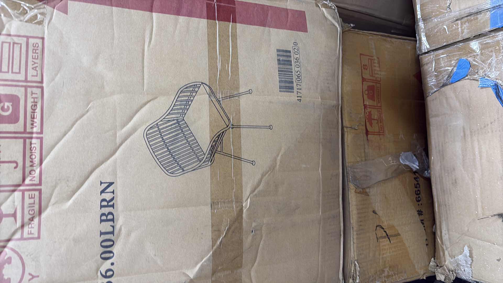 Photo 1 of 2-RODNEY OUTDOOR WOVEN FAUX RATTAN CHAIRS WITH CUSHIONS