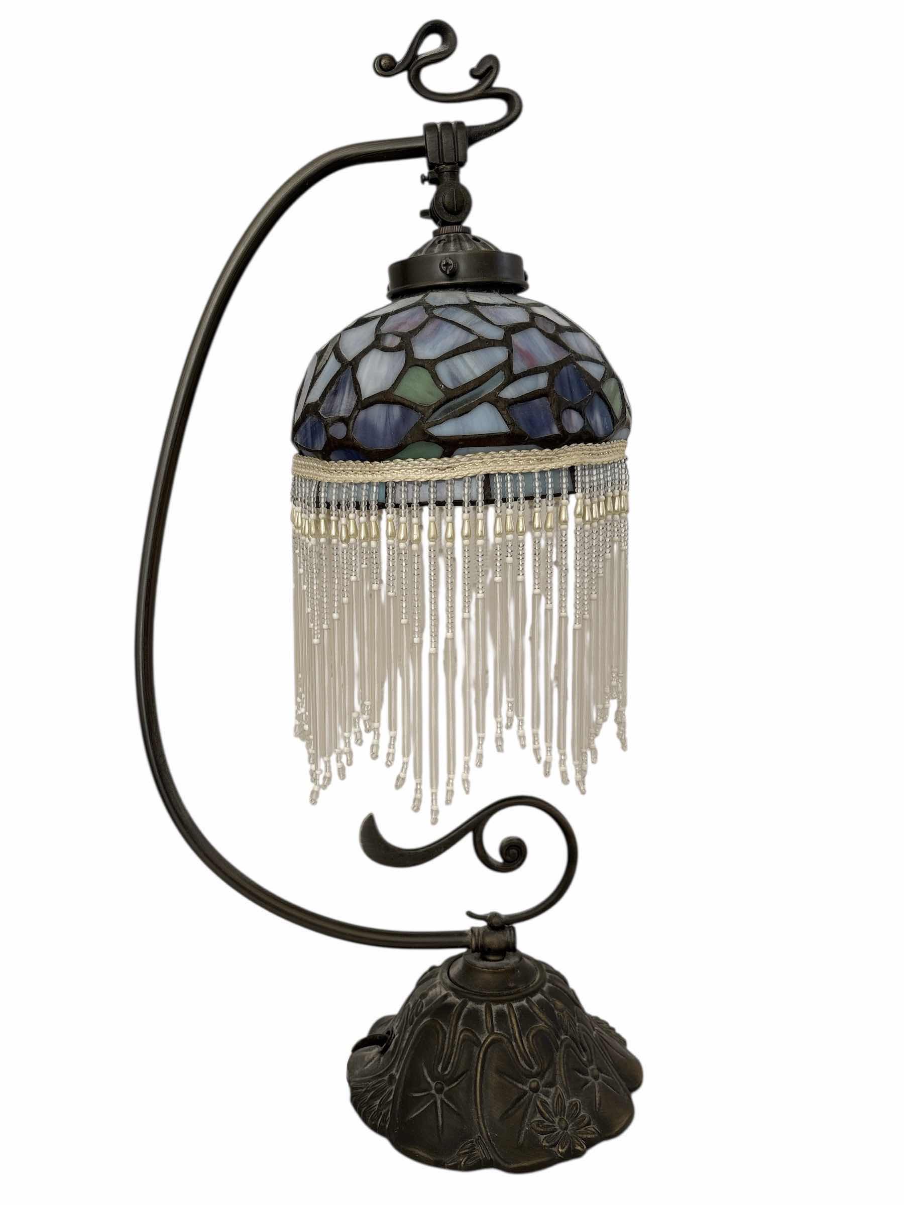 Photo 1 of TIFFANY STYLE RESIN LAMP H19”