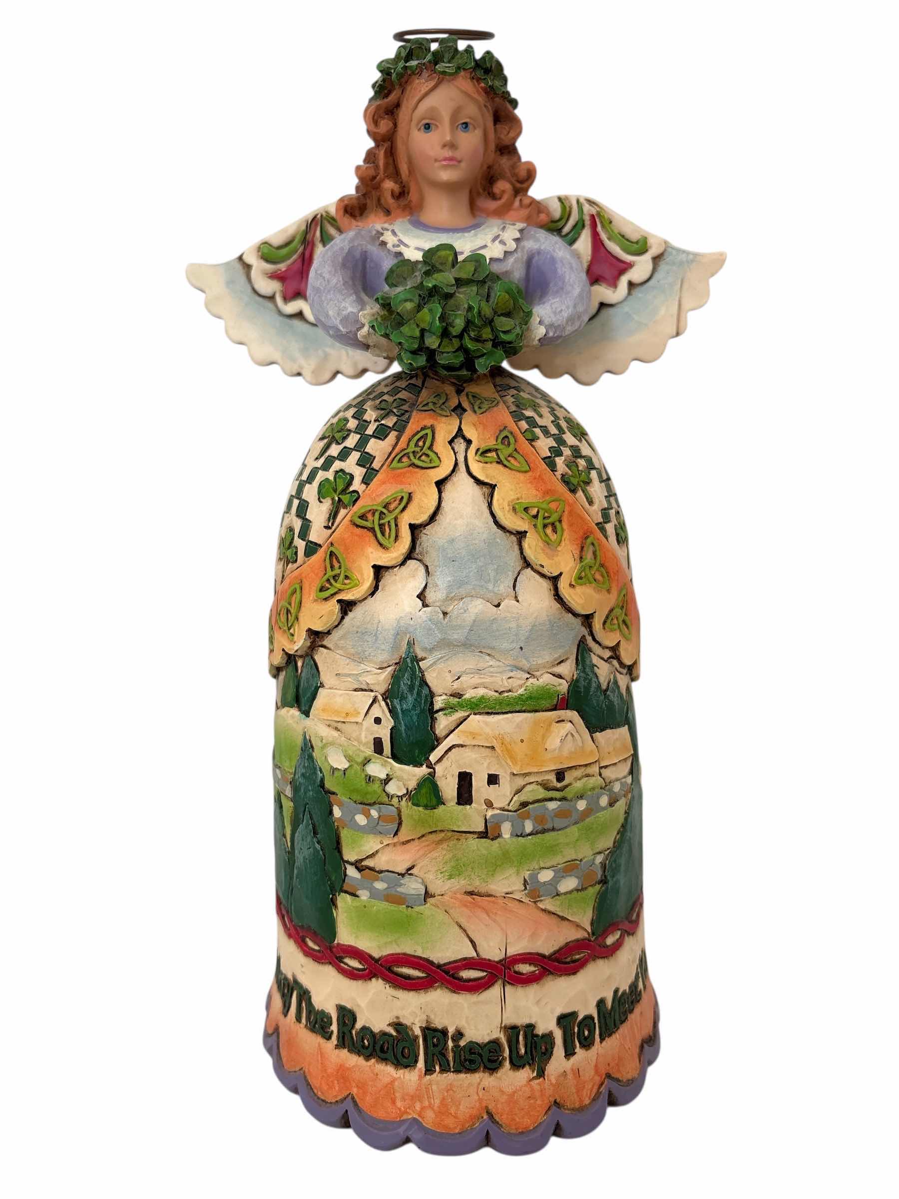 Photo 1 of JIM SHORE RISE IRISH ANGEL FIGURINE H9.5”