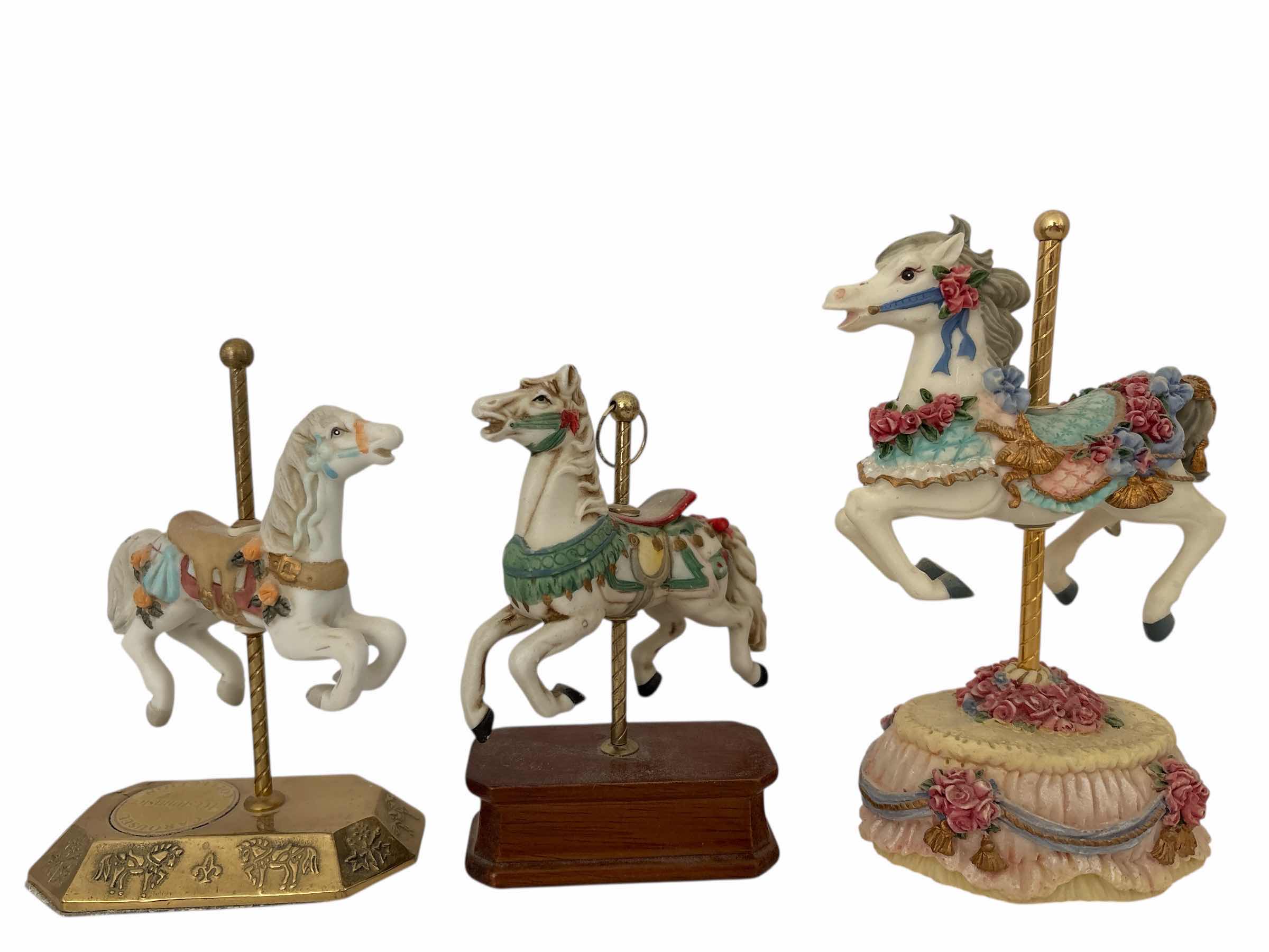 Photo 1 of (3)PCS CAROUSEL HORSE H6”