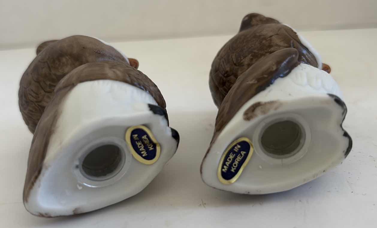 Photo 1 of (3)PCS OWL CERAMIC FIGURINE