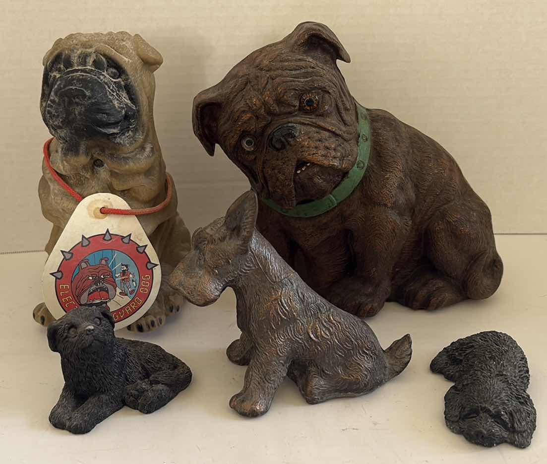 Photo 1 of (9)PCS DOG FIGURINES