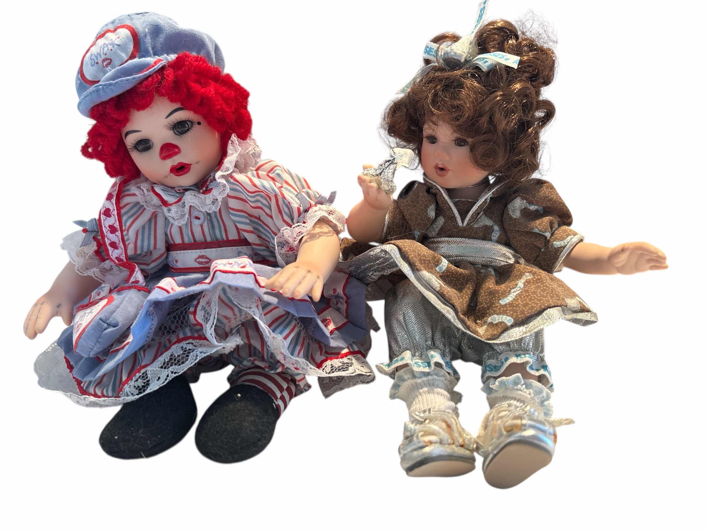 Photo 1 of (2)PCS MARIE OSMOND PORCELAIN DOLL H6.5”