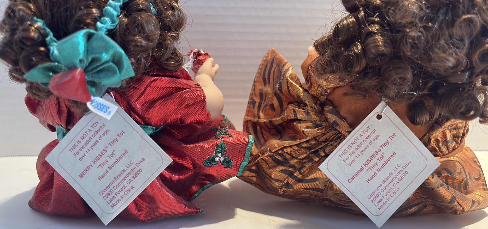 Photo 1 of (2)PCS MARIE OSMOND HERSHEY KISSES PORCELAIN DOLL H6.5”