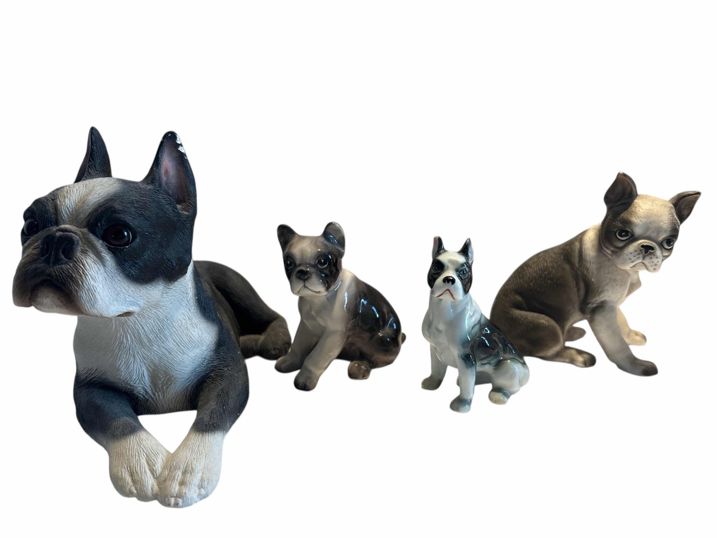 Photo 1 of (4)PCS BOSTON TERRIER FIGURINE