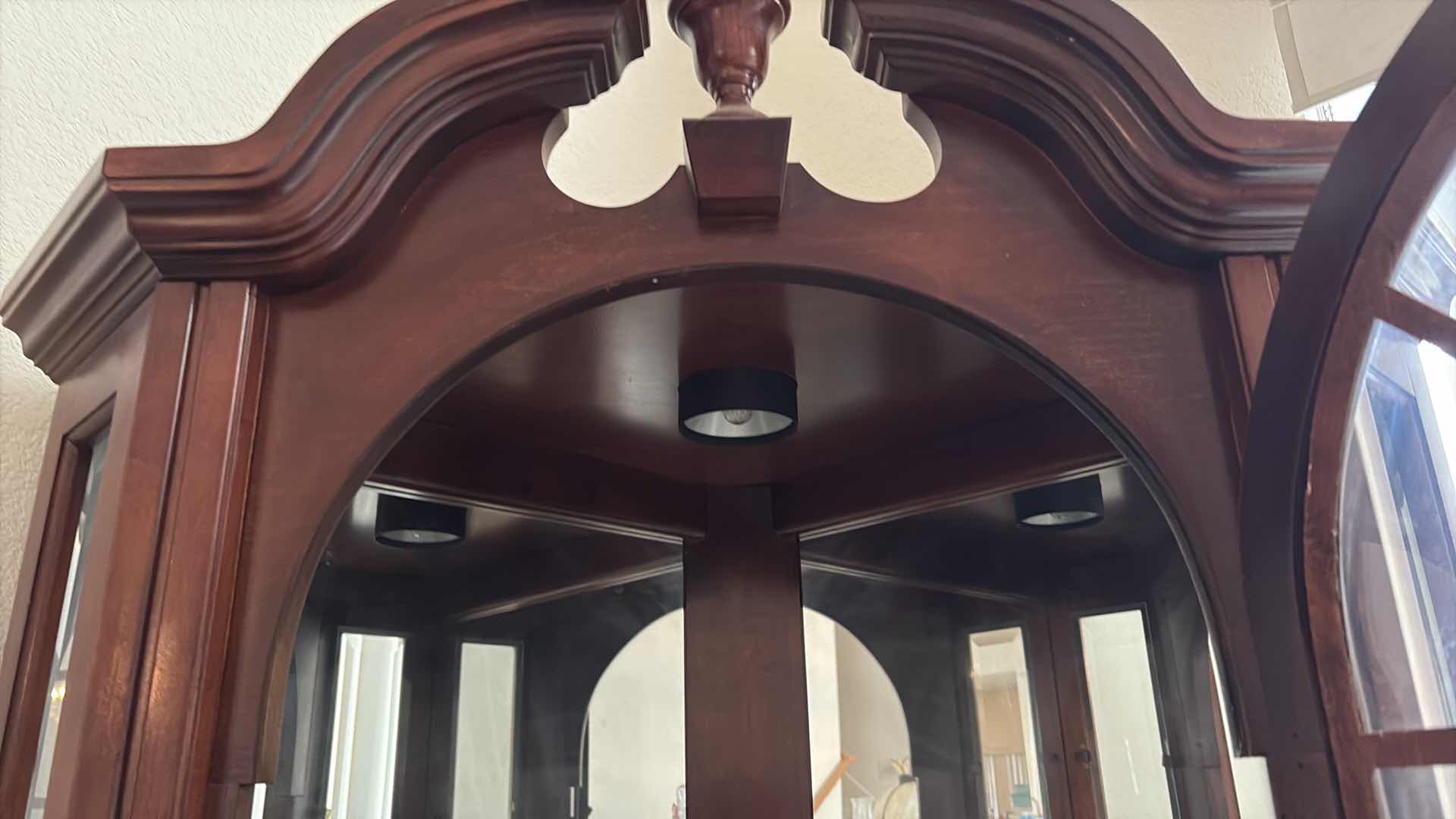 Photo 1 of CORNER CURIO CABINET 37”XH75”