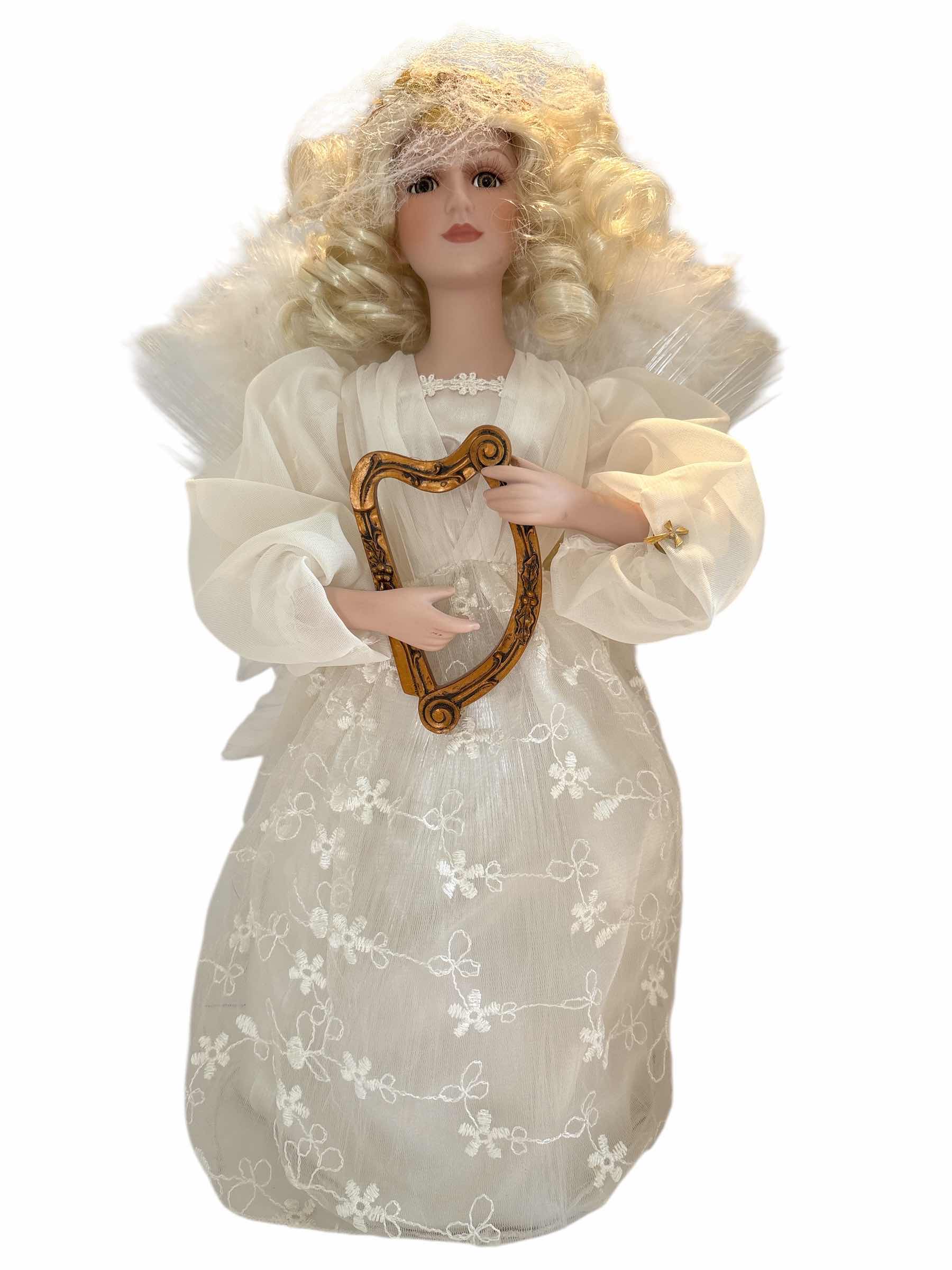 Photo 1 of ANGEL PORCELAIN TREE TOPPER H16”
