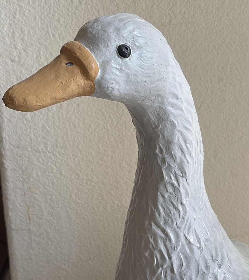 Photo 1 of (3)PCS DUCKS CONCRETE FIGURINES H30”