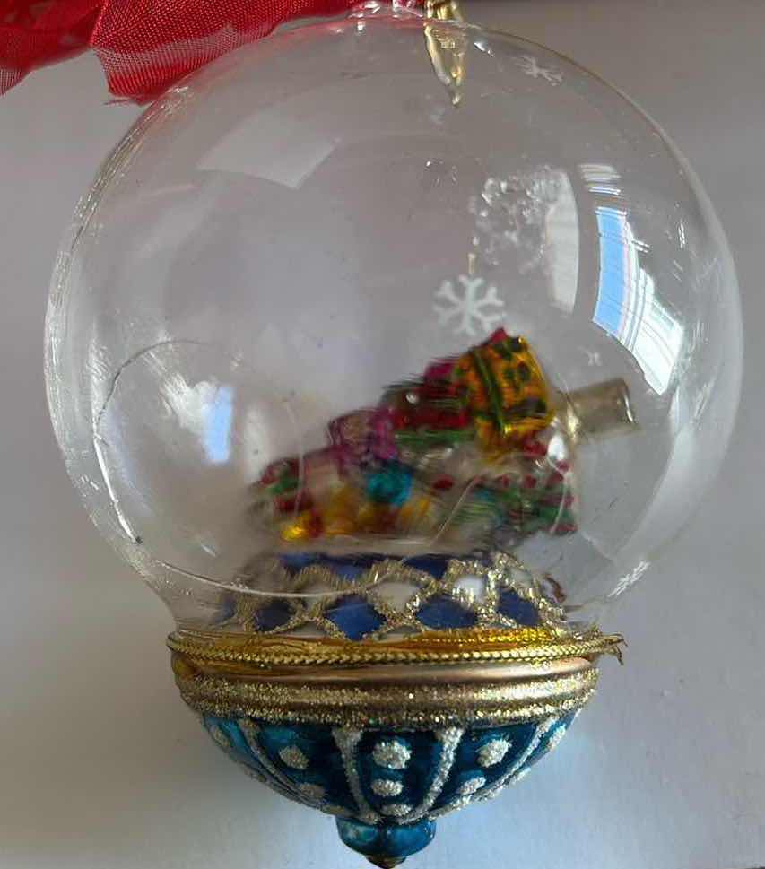 Photo 1 of (10)PCS THOMAS PACCONI CHRISTMAS GLASS GLOBES