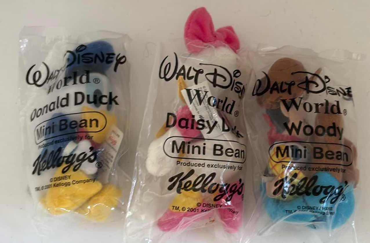 Photo 1 of (3)PCS NEW DISNEY KELLOGG’S PLUSH H5”